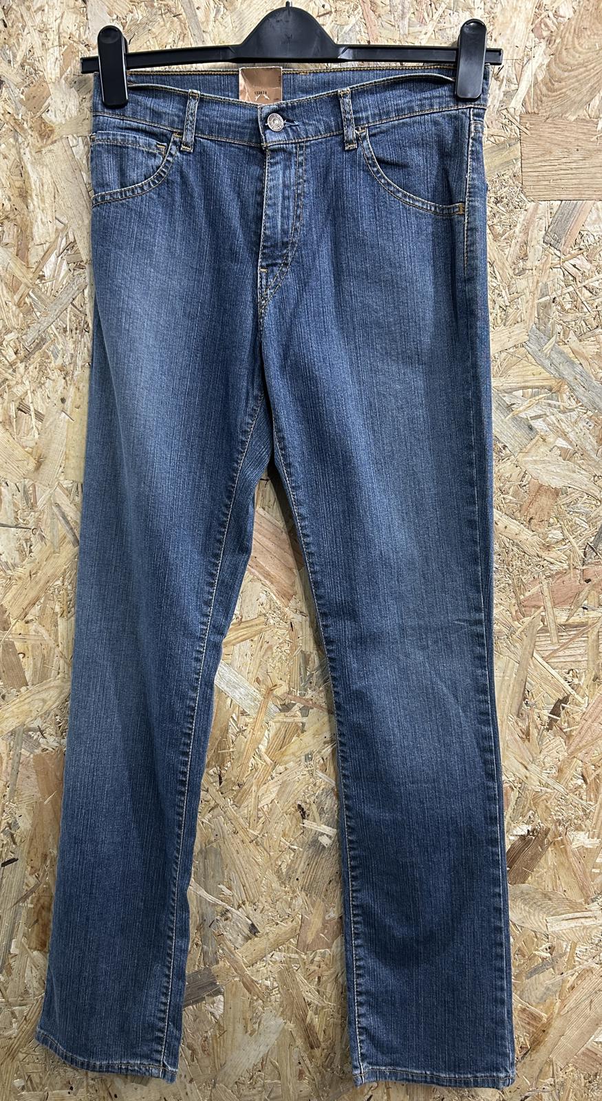 Levis 595 Slim Jeans Size 6-8 W26 L32 Women Mid Blue Straight Leg Y2K Vintage