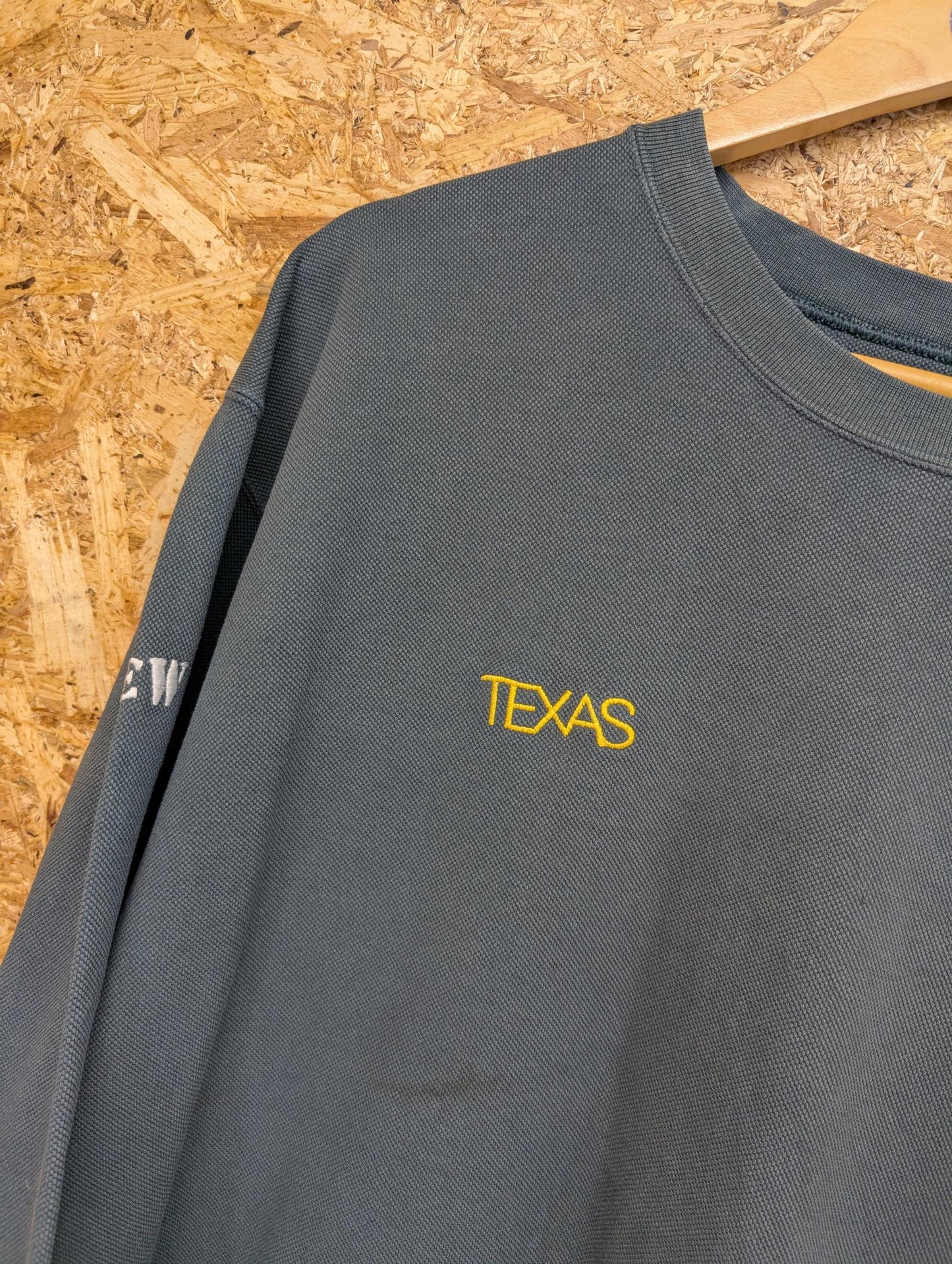 Texas Tour Crew Sweater Mens XL Earth Lights Jumper Green Vintage 00s Y2K