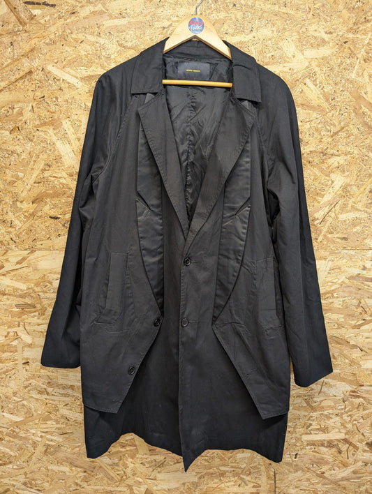 Henrik Vibskov Jacket Mens Size Large Designer Long Formal Dinner Shine Black