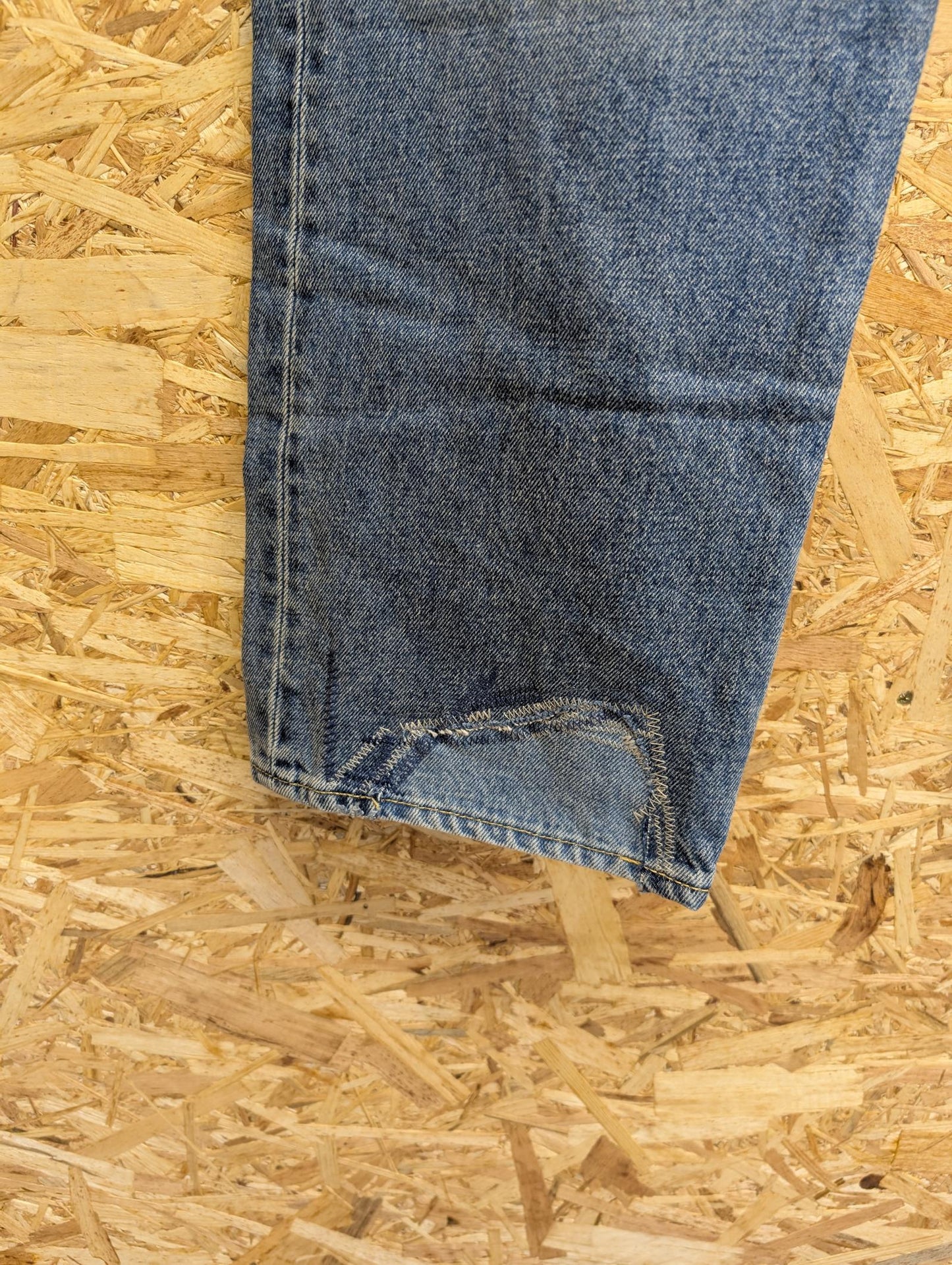Levis Jeans W34 Premium 551z 1961 Big E Straight Relaxed Fit Distressed Blue