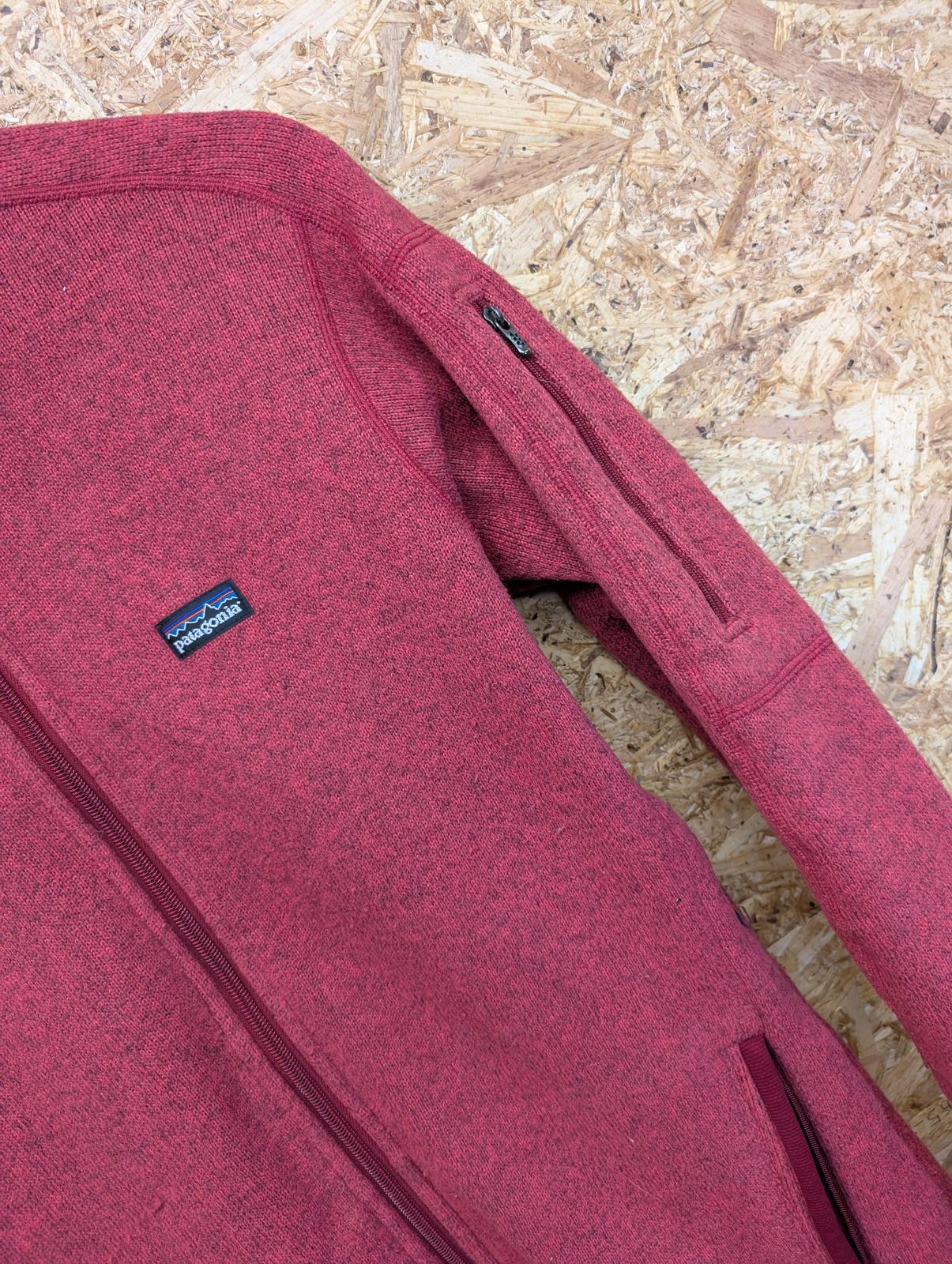 Patagonia Better Sweater Fleece Womens Size Medium Red Synchilla Snap-T Hiking