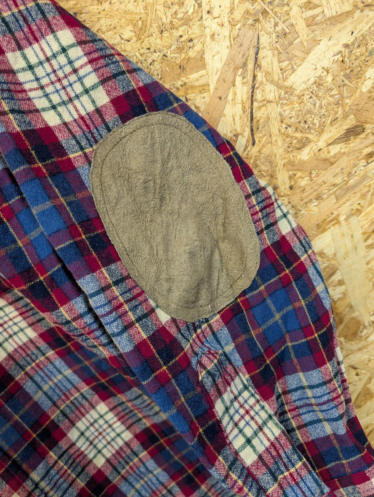 Pendleton Shirt Mens Large Burgundy Blue Houndstooth Check Plaid Made In USA