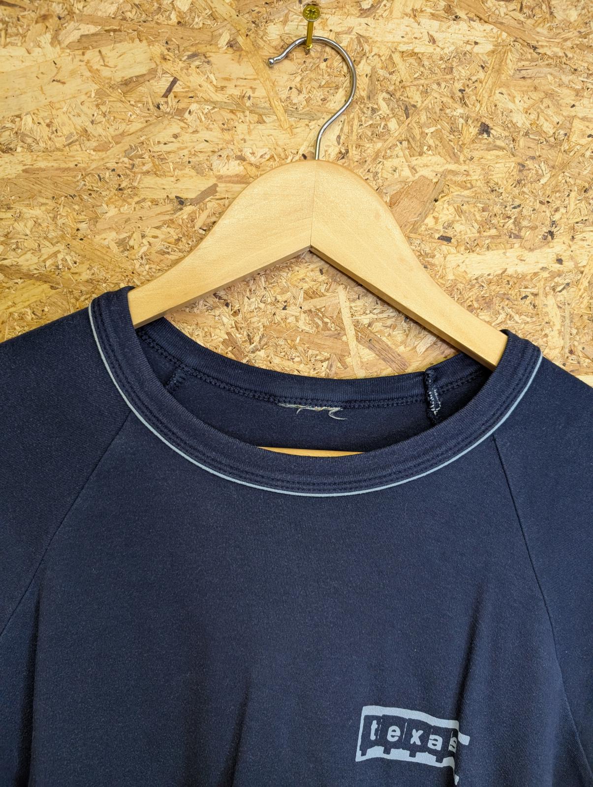 Texas Ringer T-Shirt Band Tour Staff Navy Blue Medium Vintage 90s Crew Neck