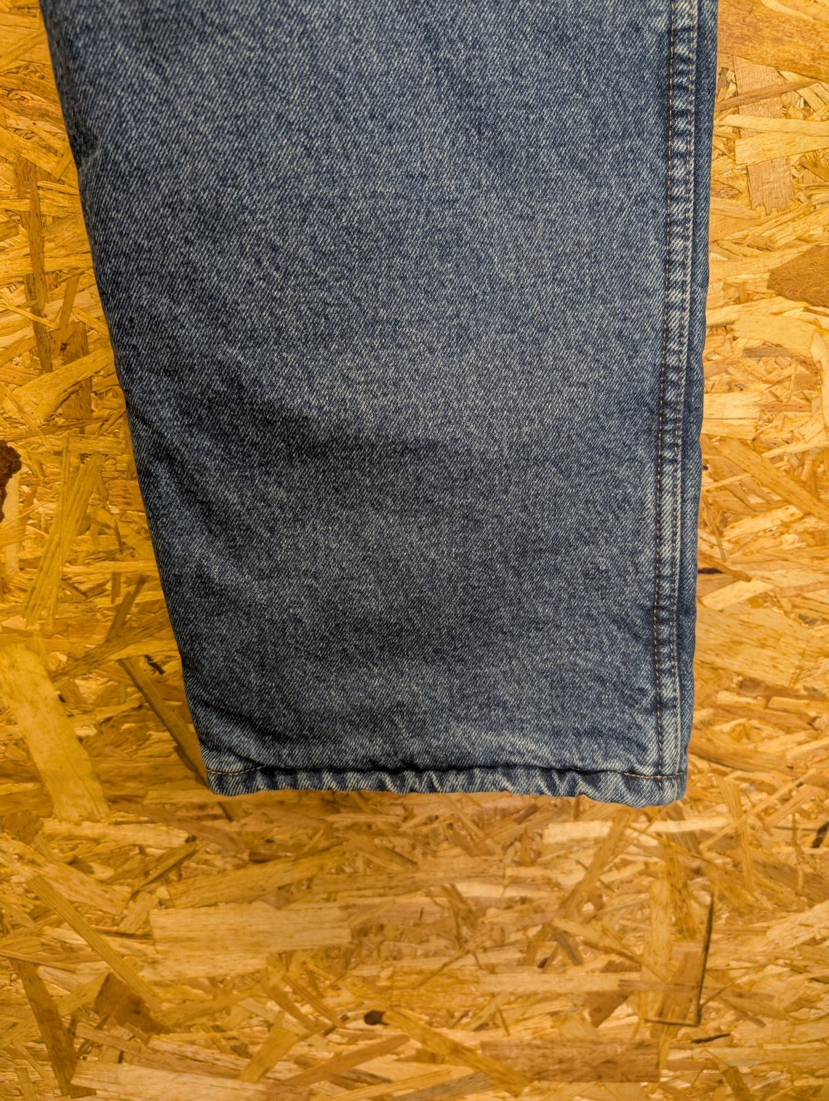 Wrangler Jeans W40 L30 Workwear Thermal Fleece Lined Blue Denim 90s Vintage