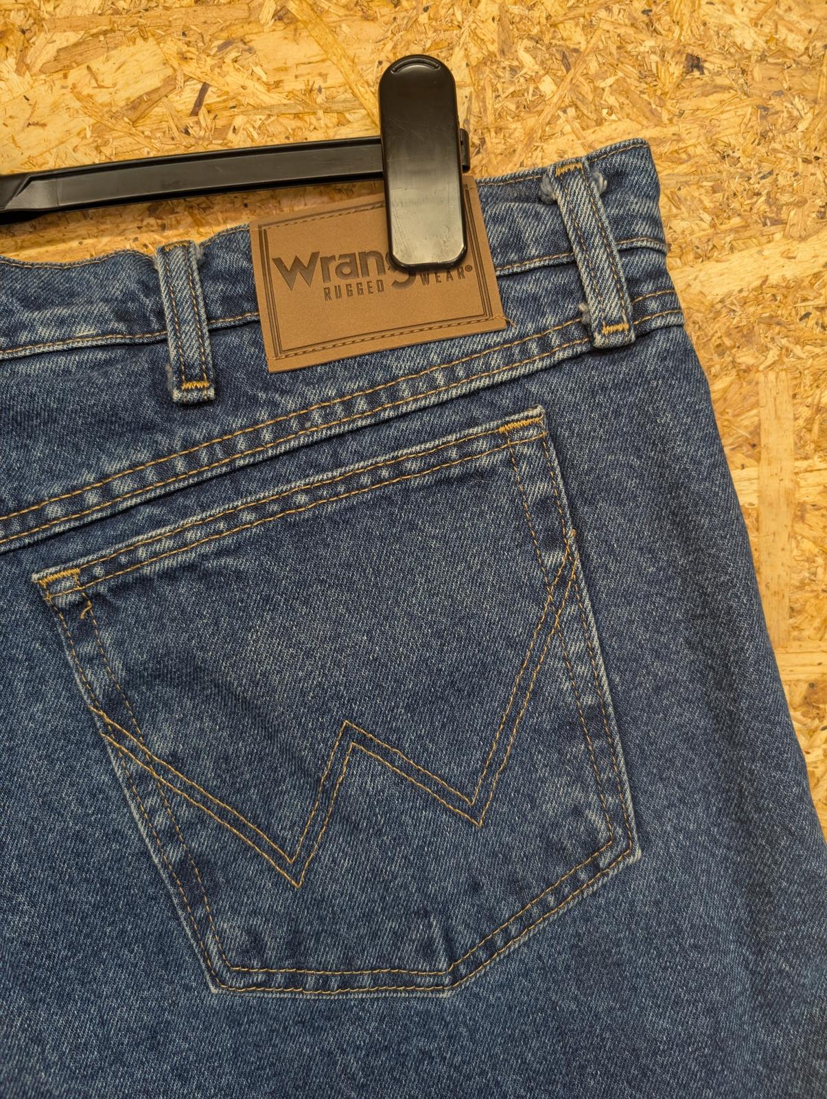 Wrangler Jeans W40 L30 Workwear Thermal Fleece Lined Blue Denim 90s Vintage
