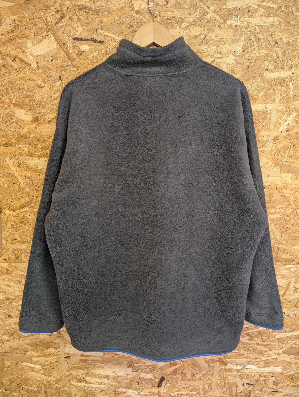 Vintage 1994 USA Patagonia Fleece Medium Men Grey Blue Snap-T Zip Pockets