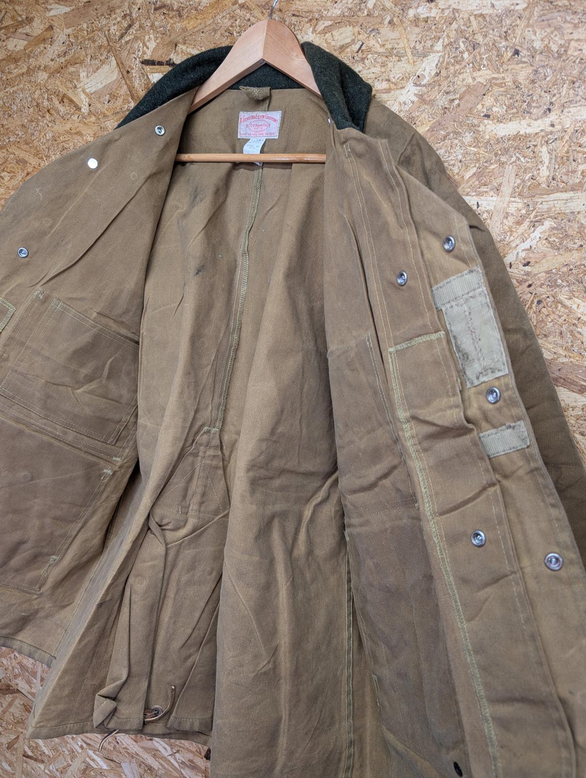 Filson Style 61 Jacket Large 42 Men USA Waxed Tin Cloth Hunting Mackinaw Coat