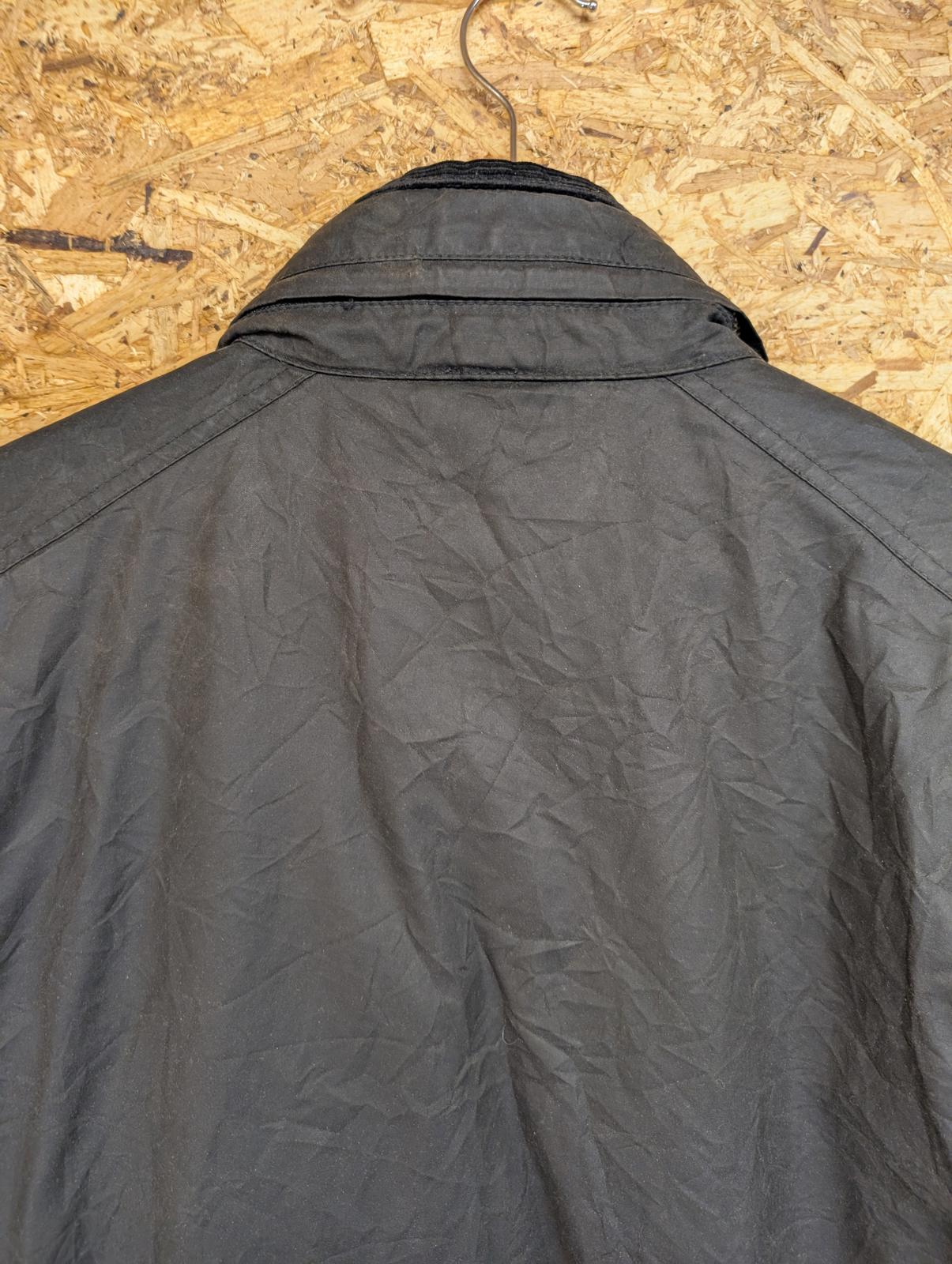 Barbour International Wax Sapper Jacket Medium Men England Padded Black Cord