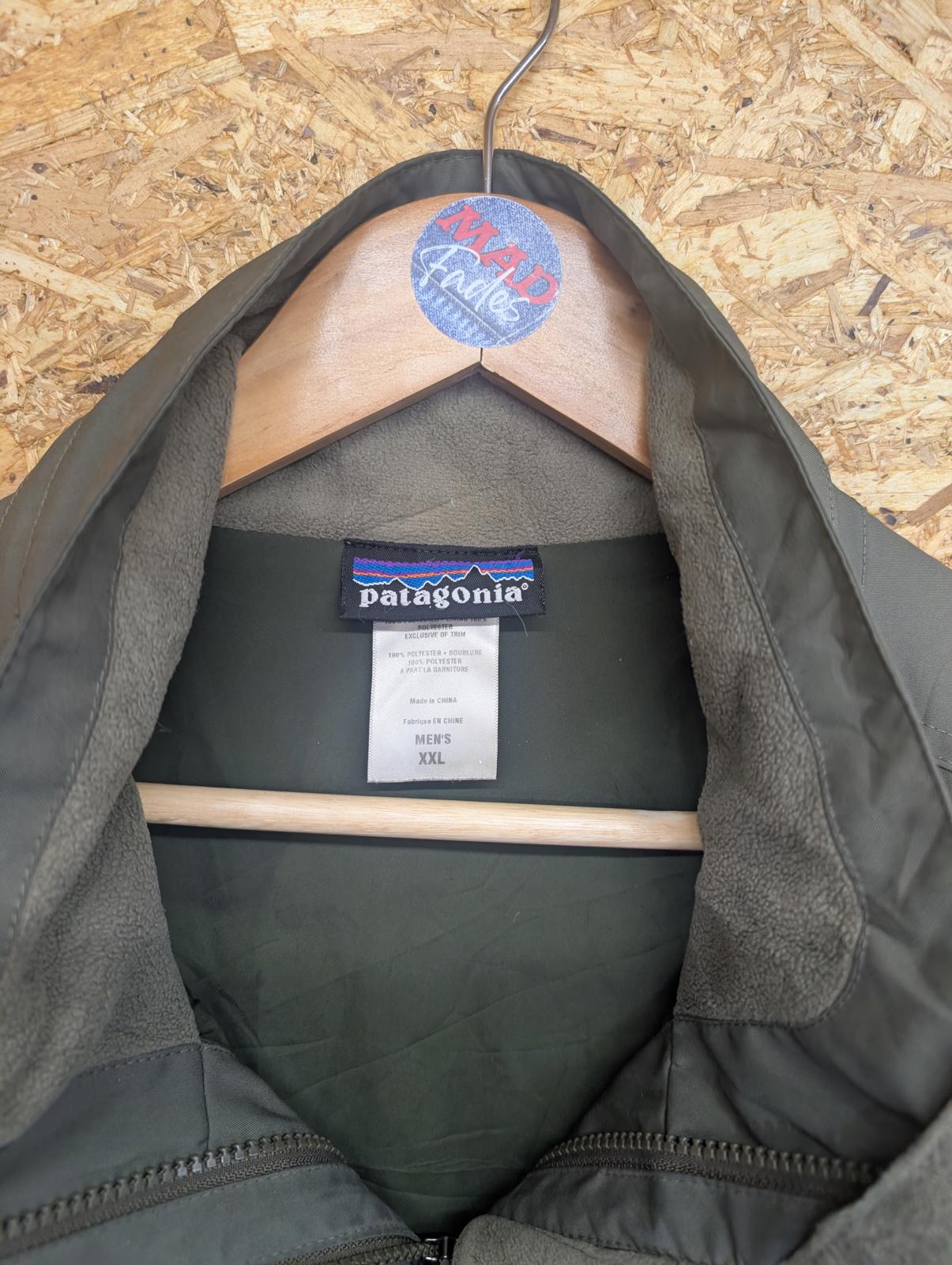 Patagonia Battersea Jacket XXL Men Waterproof Zip Coat Khaki Green Parka