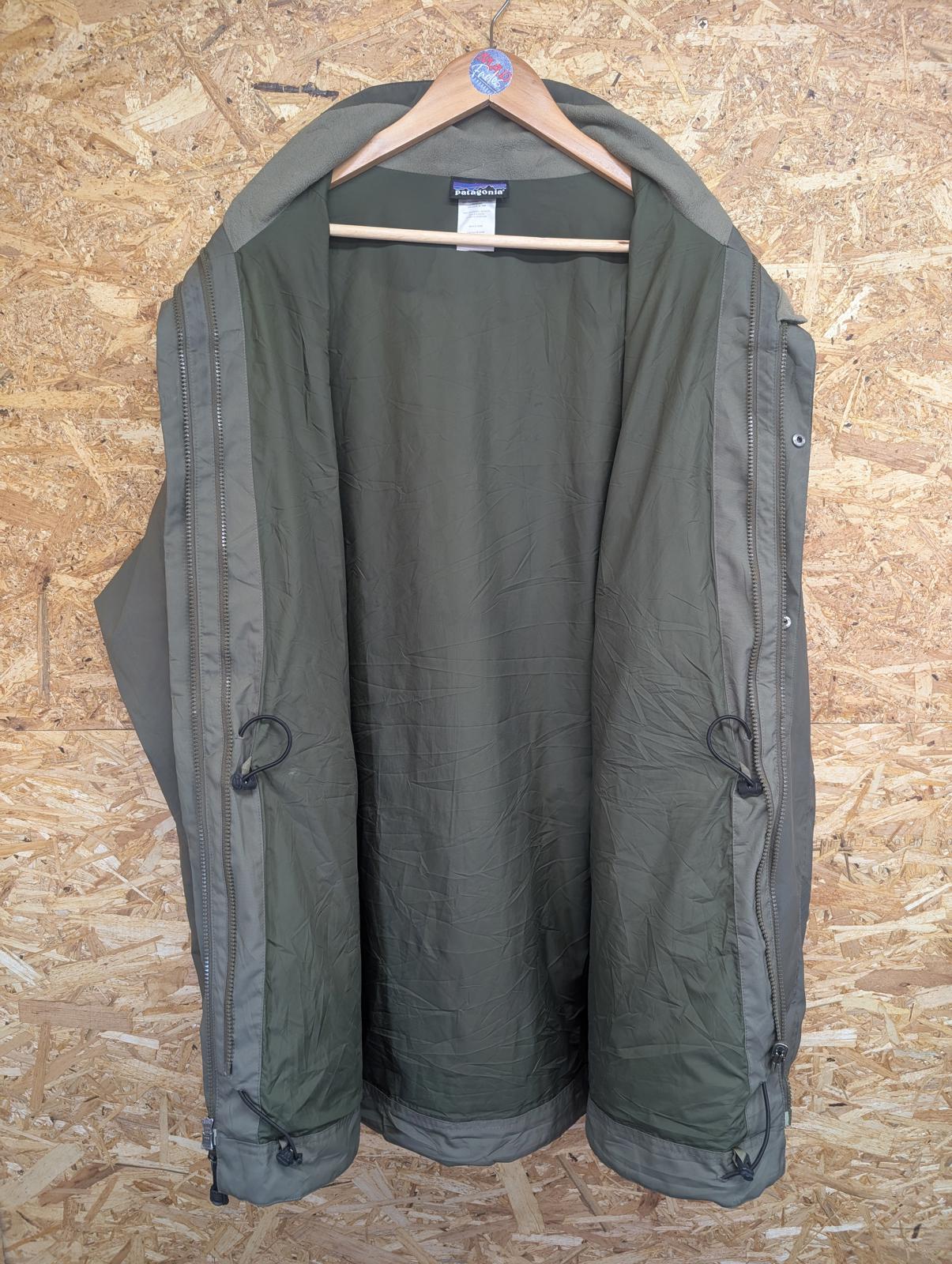 Patagonia Battersea Jacket XXL Men Waterproof Zip Coat Khaki Green Parka