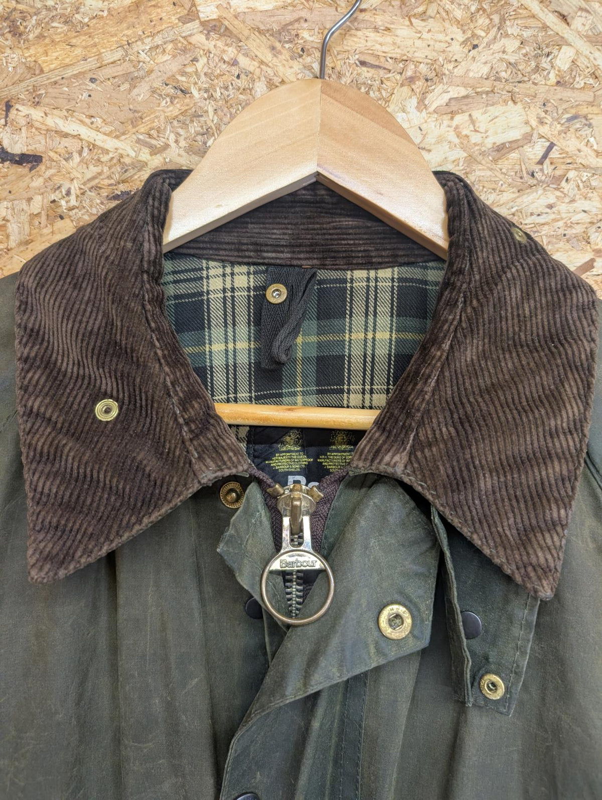 Vintage Barbour Gamefair Jacket Medium Men C38 Sage Green Wax Cotton 80s A123