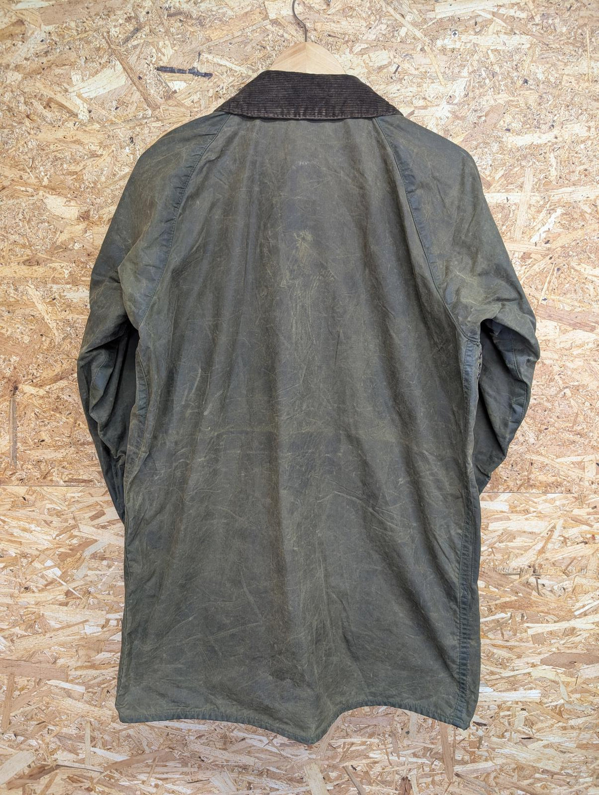 Vintage Barbour Gamefair Jacket Medium Men C38 Sage Green Wax Cotton 80s A123