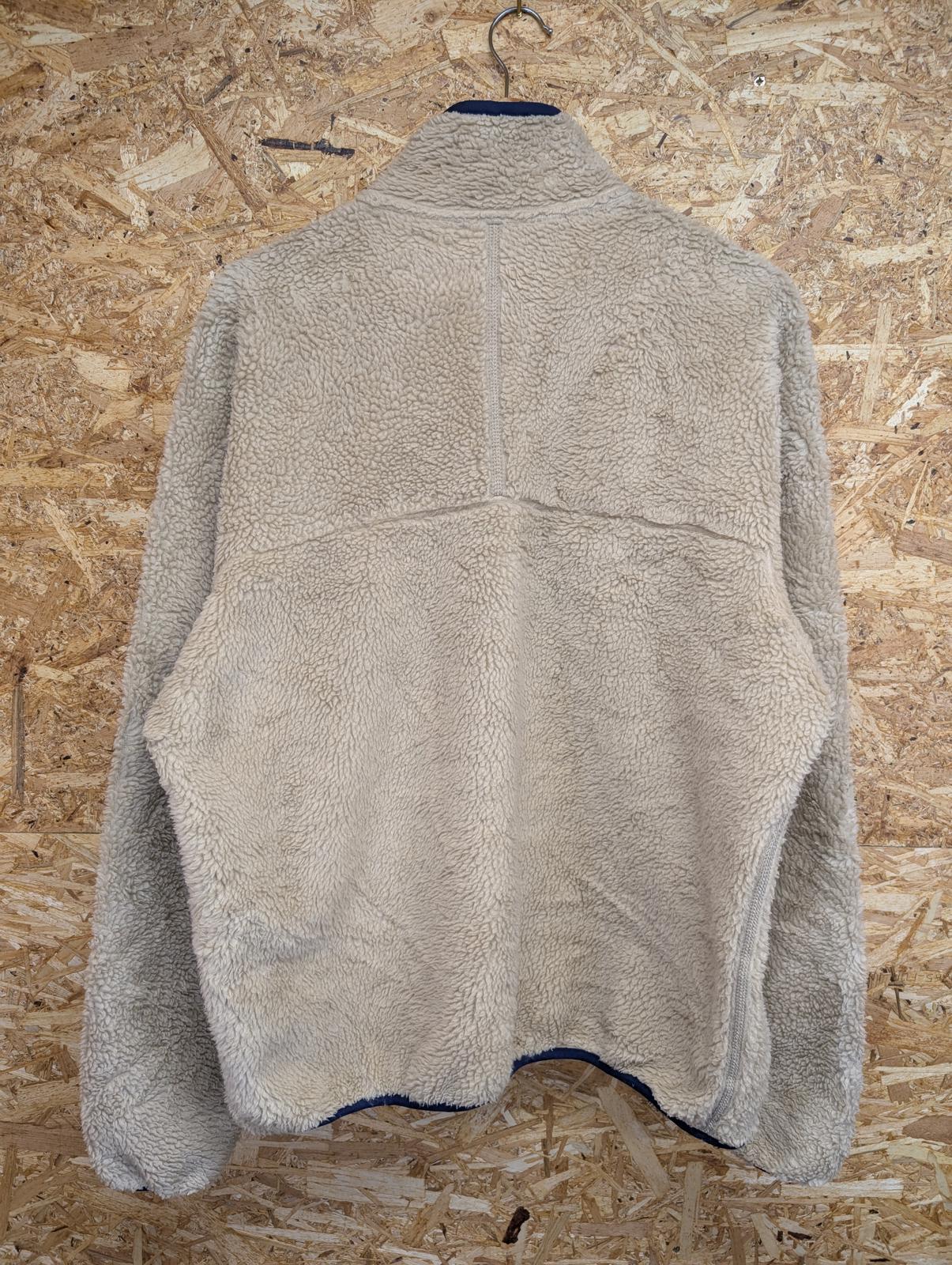 Patagonia Retro X Deep Pile Fleece Large Men 90s USA Oatmeal Sherpa Full Zip