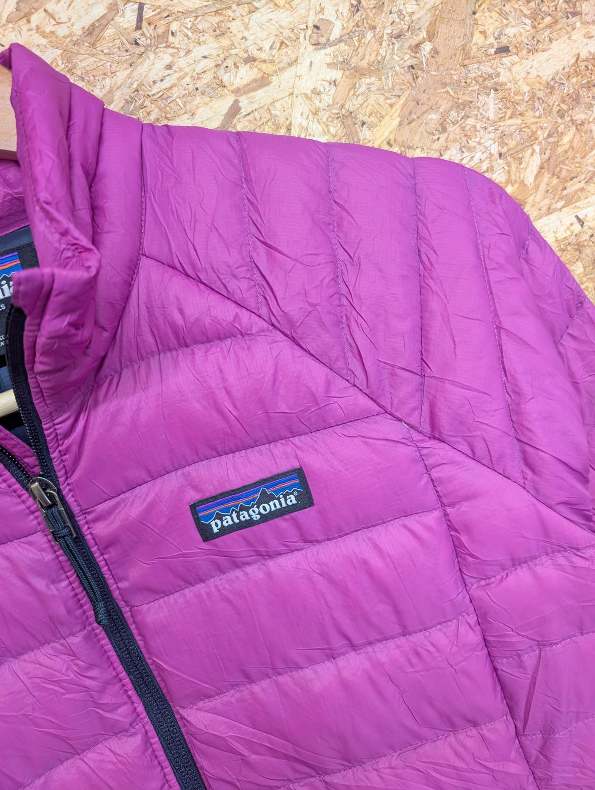 Patagonia Down Sweater Jacket Small Women Goosedown Feather Quilted Pink