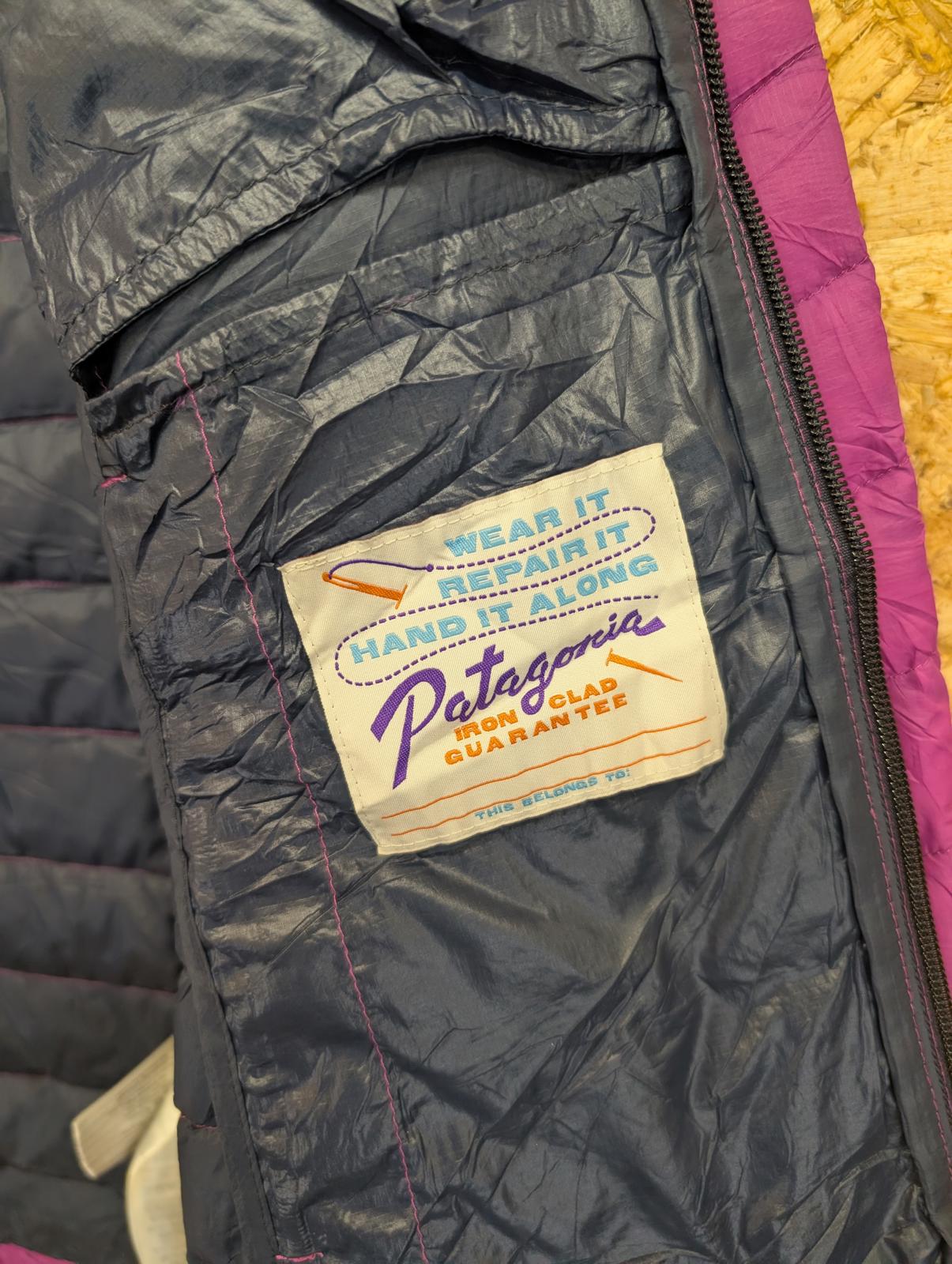 Patagonia Down Sweater Jacket Small Women Goosedown Feather Quilted Pink