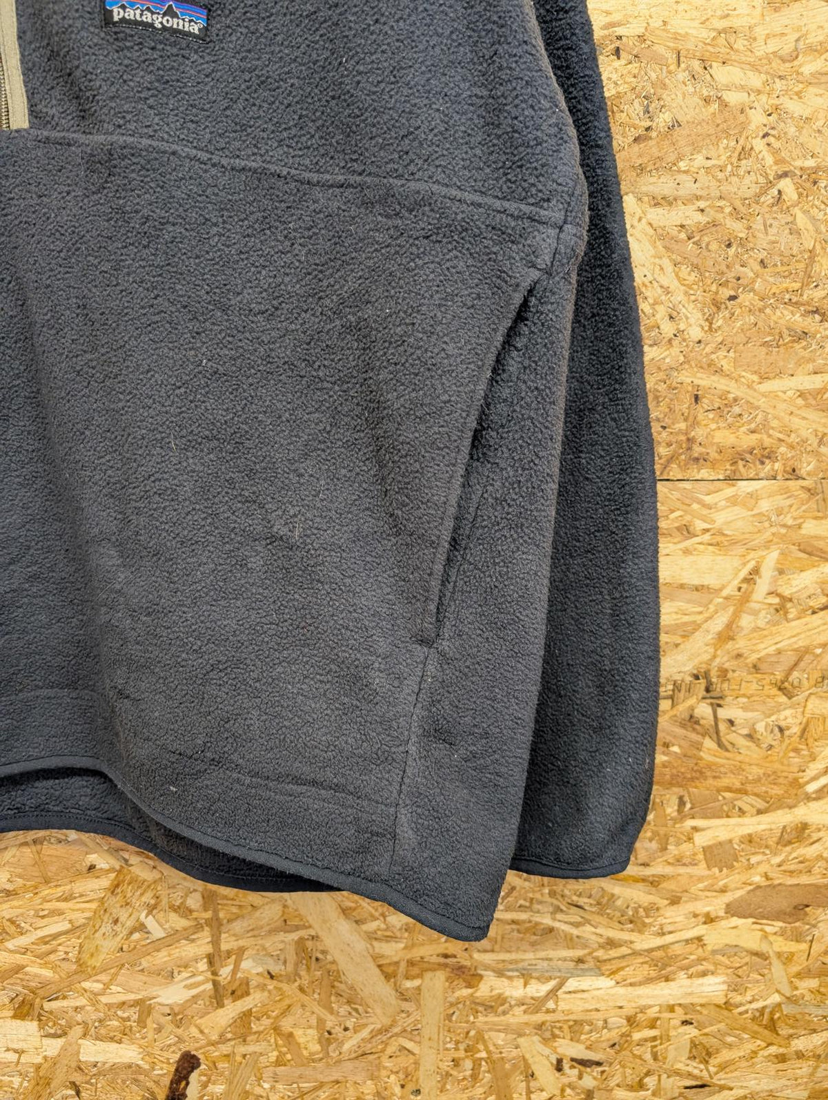 Vintage Y2K Patagonia Synchilla Fleece Large Men Grey Blue 1/2 Zip Marsupial