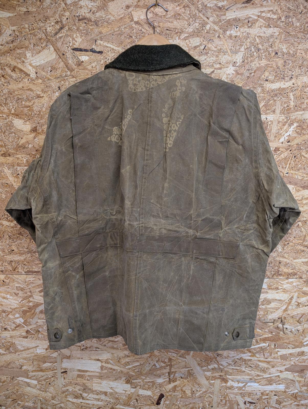 Filson 623N Field Jacket Large 42 Men USA Waxed Tin Cloth Hunting Mackinaw Coat