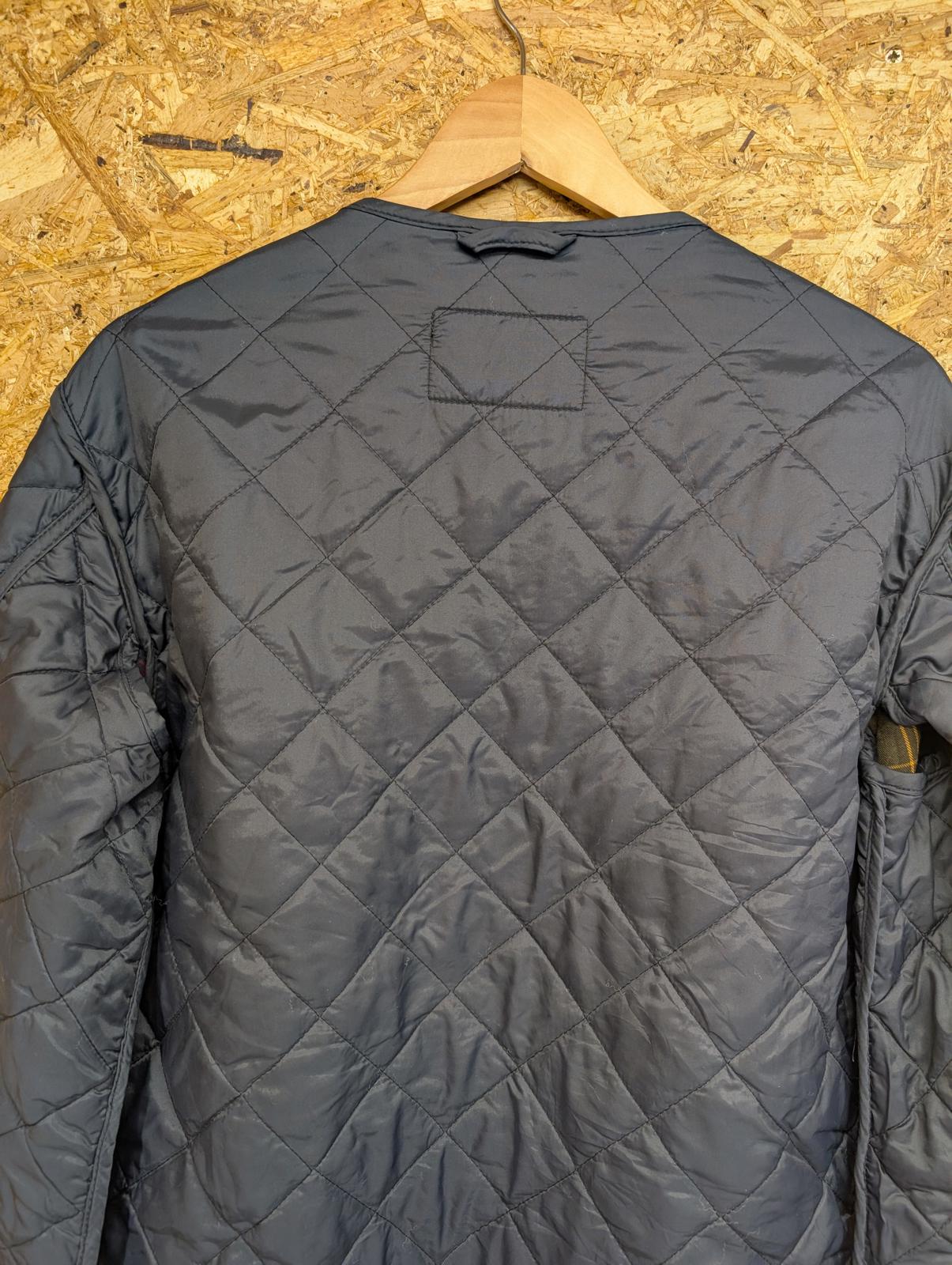 Barbour Detachable Liner Medium Men Navy Blue Classic Snap-In Liner Quilted
