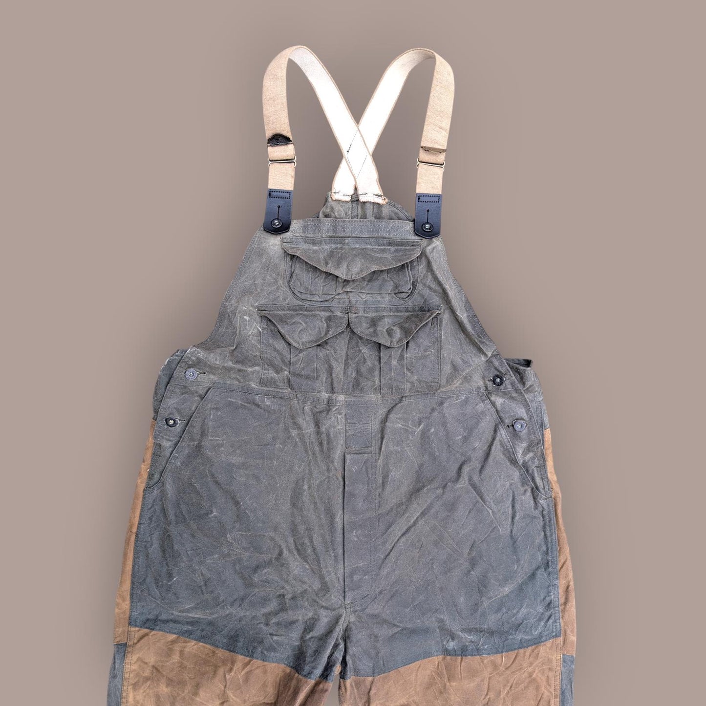 Filson Double Hunting Bibs W42 L32 Dungarees Style 427 Thorn Trousers USA Made