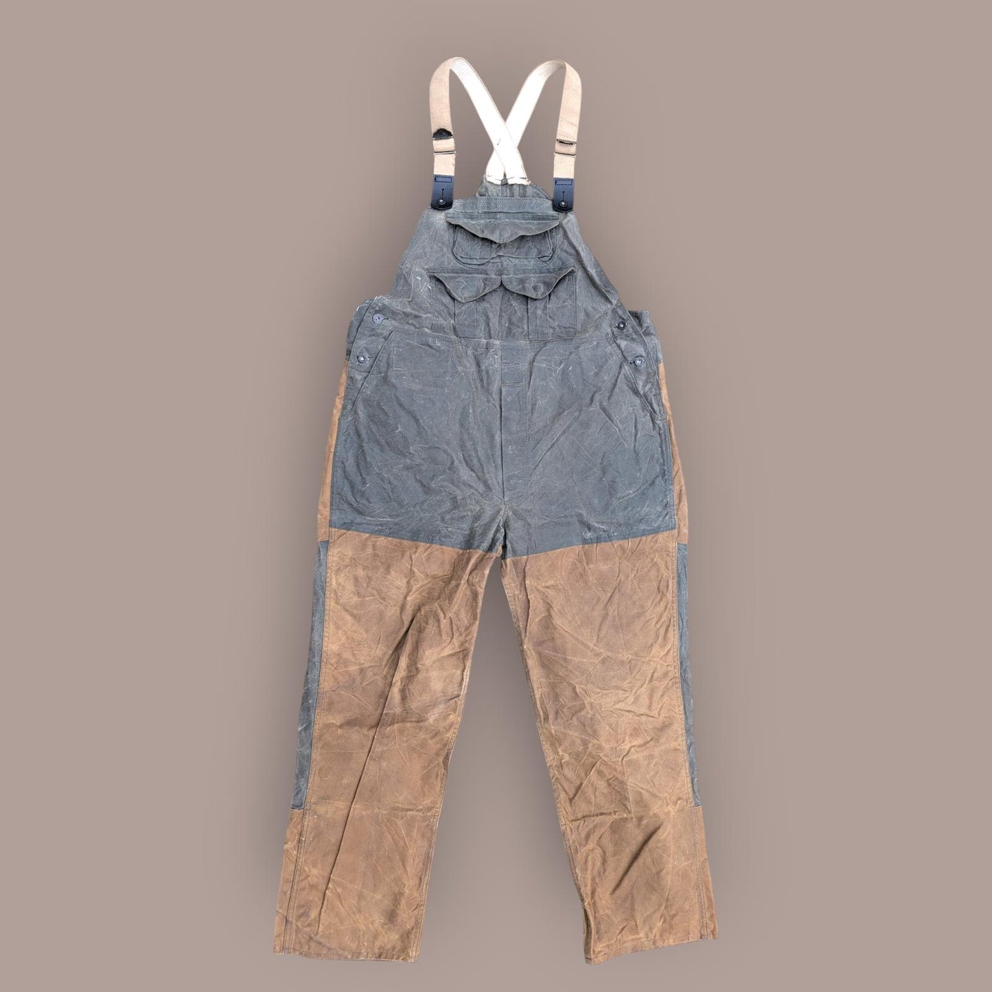 Filson Double Hunting Bibs W42 L32 Dungarees Style 427 Thorn Trousers USA Made