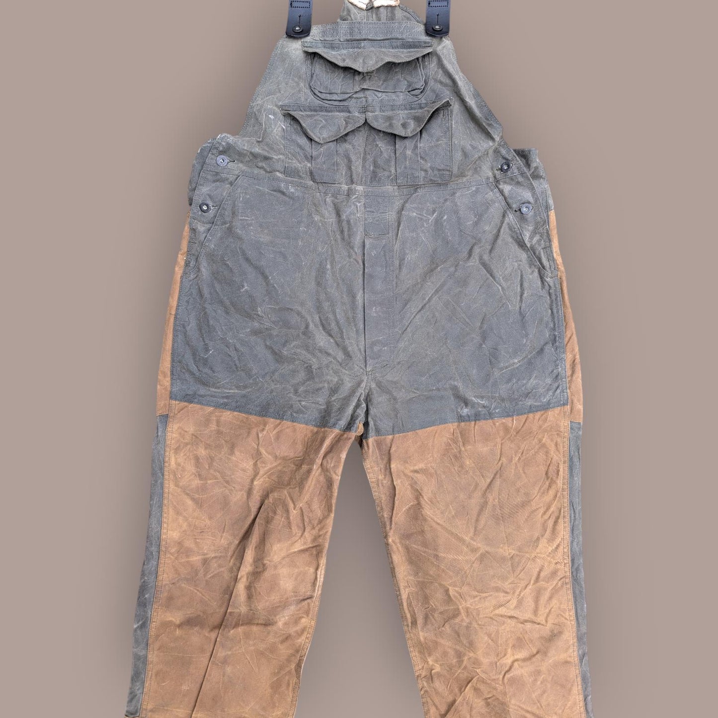 Filson Double Hunting Bibs W42 L32 Dungarees Style 427 Thorn Trousers USA Made