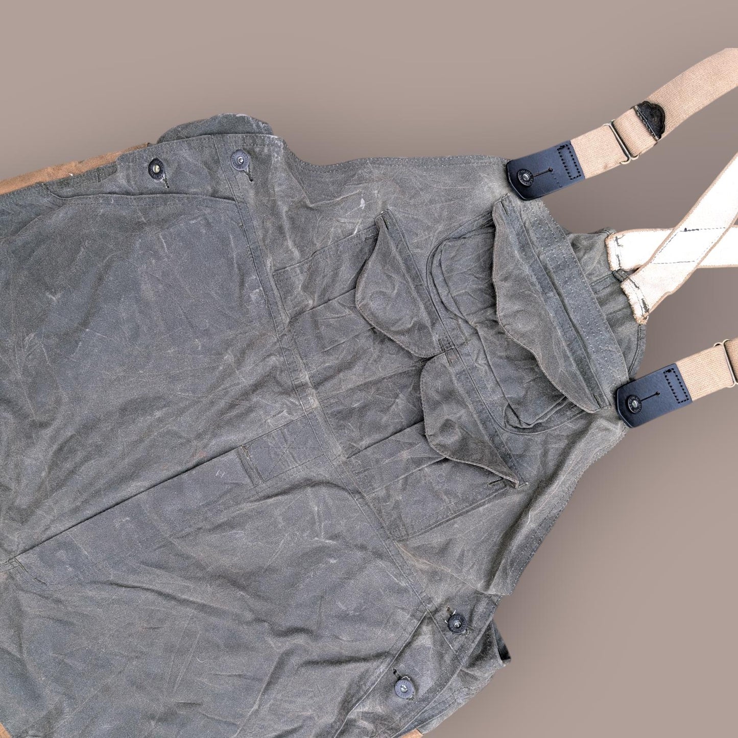 Filson Double Hunting Bibs W42 L32 Dungarees Style 427 Thorn Trousers USA Made