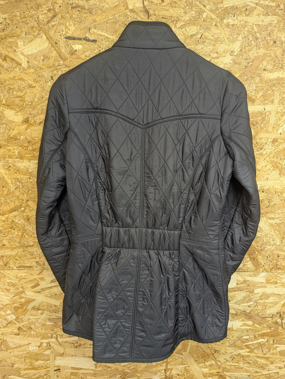Barbour Cavalry Polarquilt Jacket UK 8 Women Quilted Navy Blue Warm Fleece