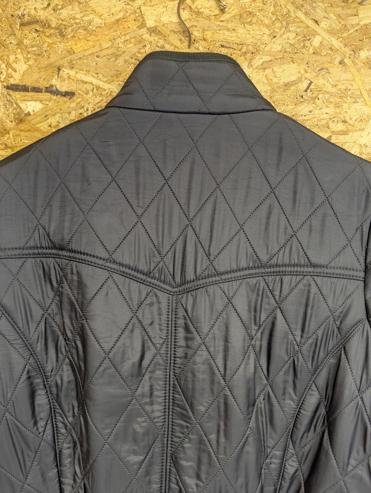 Barbour Cavalry Polarquilt Jacket UK 8 Women Quilted Navy Blue Warm Fleece