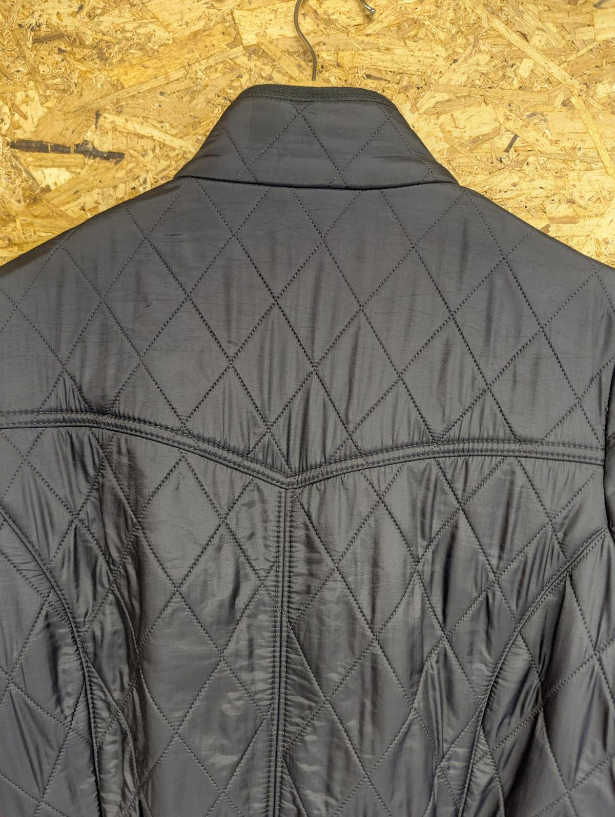 Barbour Cavalry Polarquilt Jacket UK 8 Women Quilted Navy Blue Warm Fleece