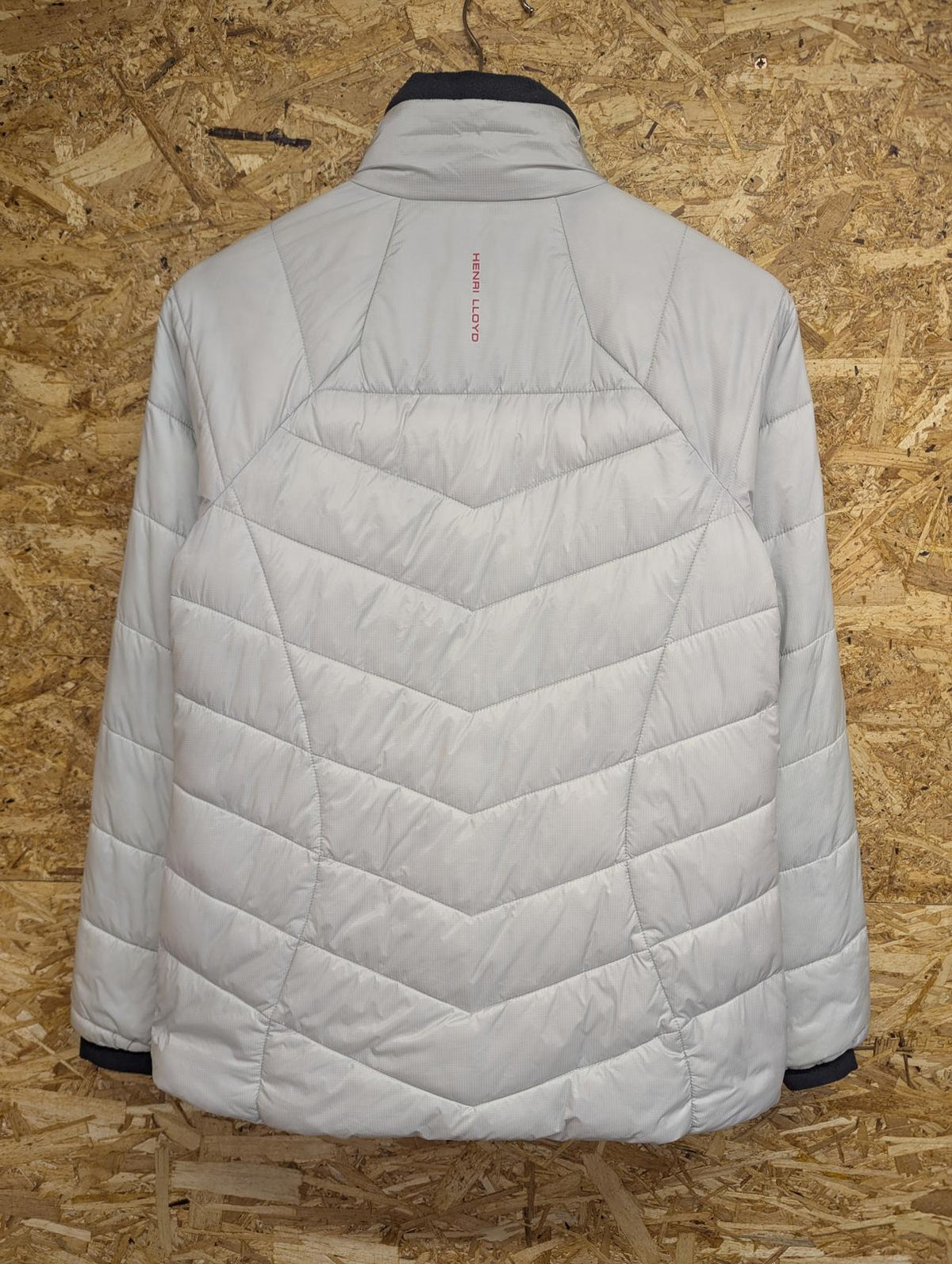 Henri Lloyd Padded Jacket UK Small Women Quilted Cream Stone Lightweight Fleece