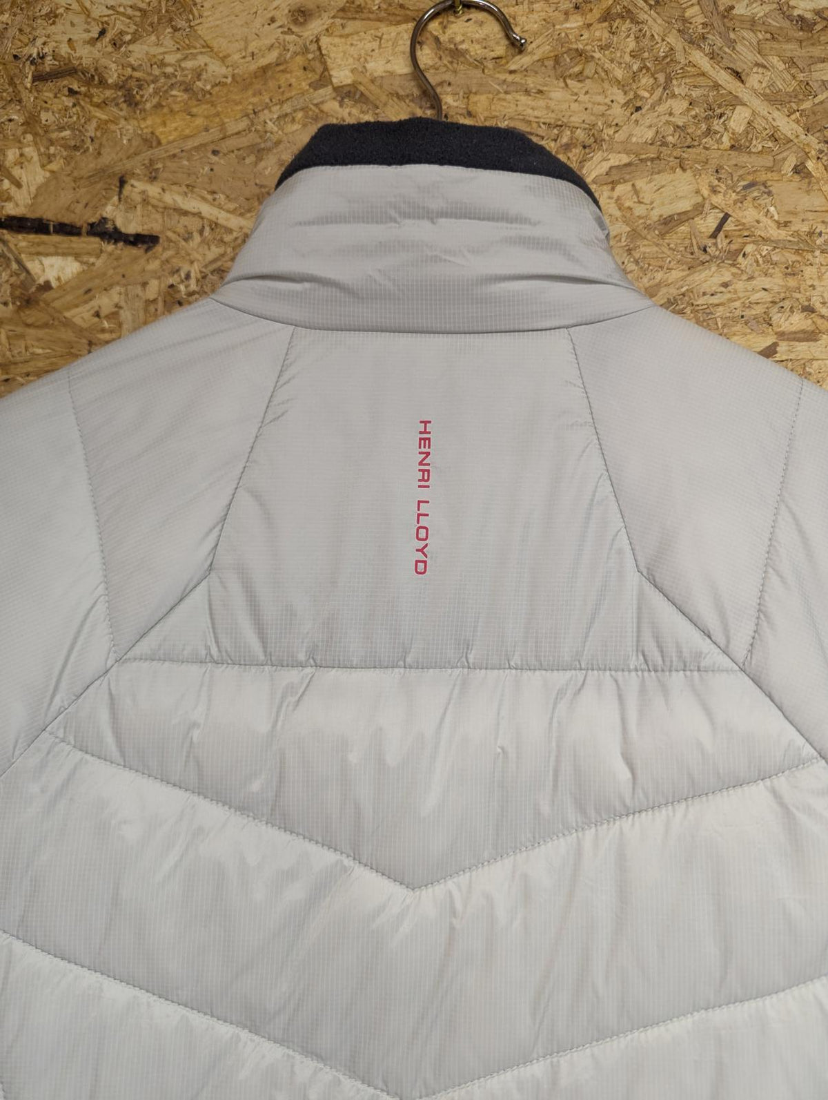 Henri Lloyd Padded Jacket UK Small Women Quilted Cream Stone Lightweight Fleece
