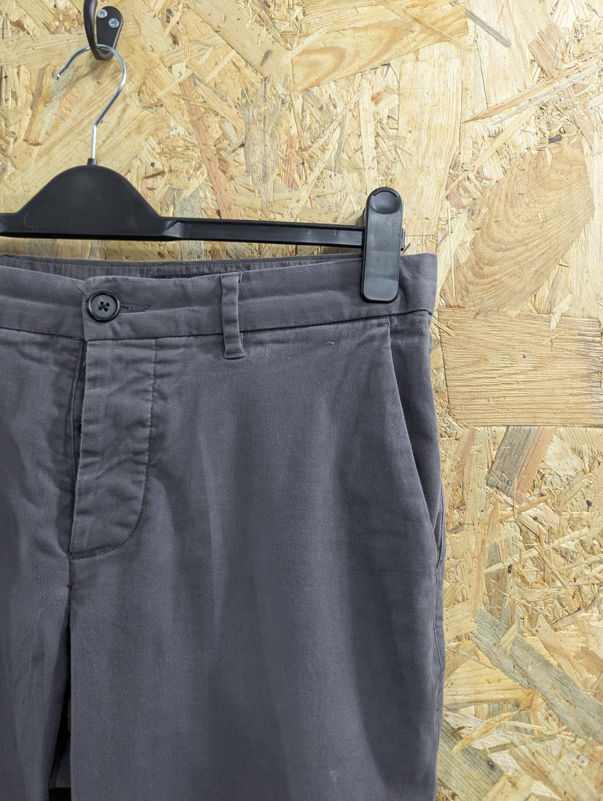 All Saints Felix Chino Trousers W32 L30 Charcoal Grey Button Fly Slim Fit Taper