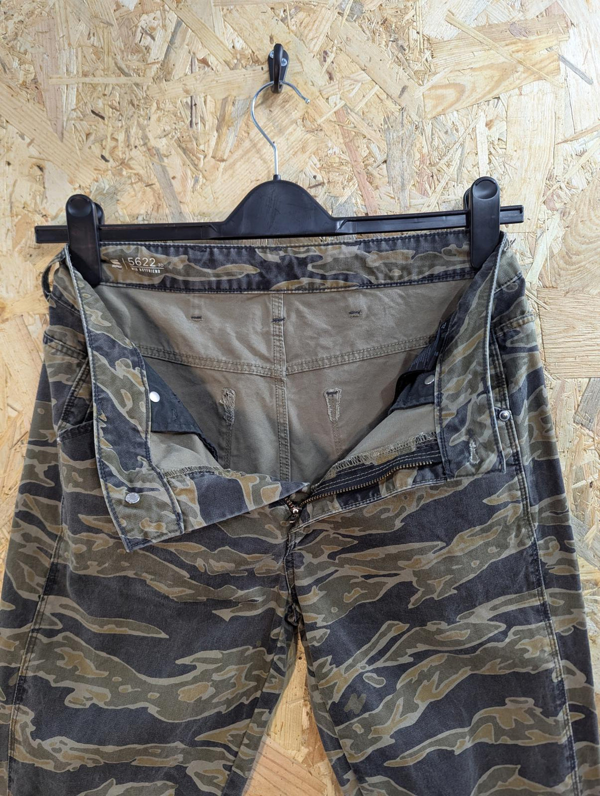 G-Star Elwood Tiger Camo Skinny Jeans Size 8 W26 L34 Women 3D Mid Boyfriend COJ