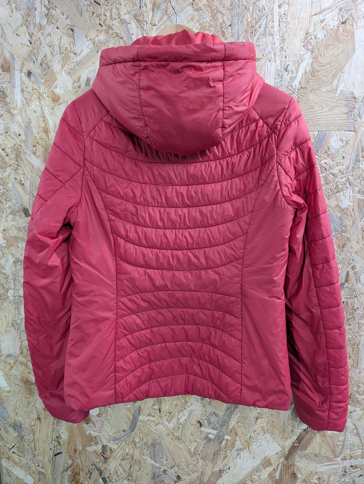 Barbour Ashore Quilt Jacket UK 10 Women Full Zip Pink Fibre-Down Pockets Hooded