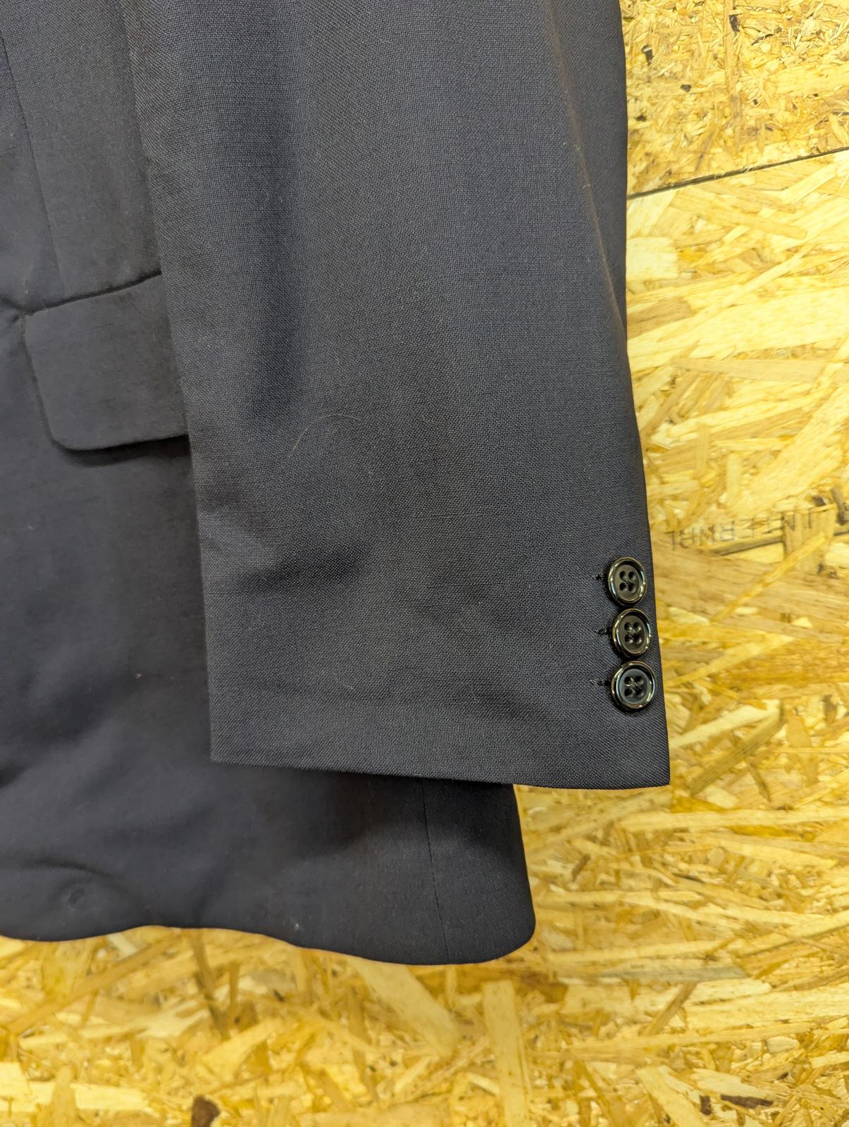 Aquascutum Pure New Wool Blazer 40 M Navy Blue Jacket England Vintage 3 Button