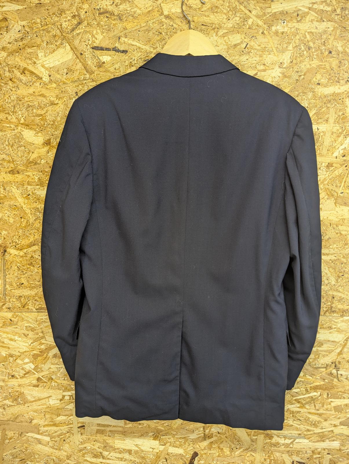 Aquascutum Pure New Wool Blazer 40 M Navy Blue Jacket England Vintage 3 Button