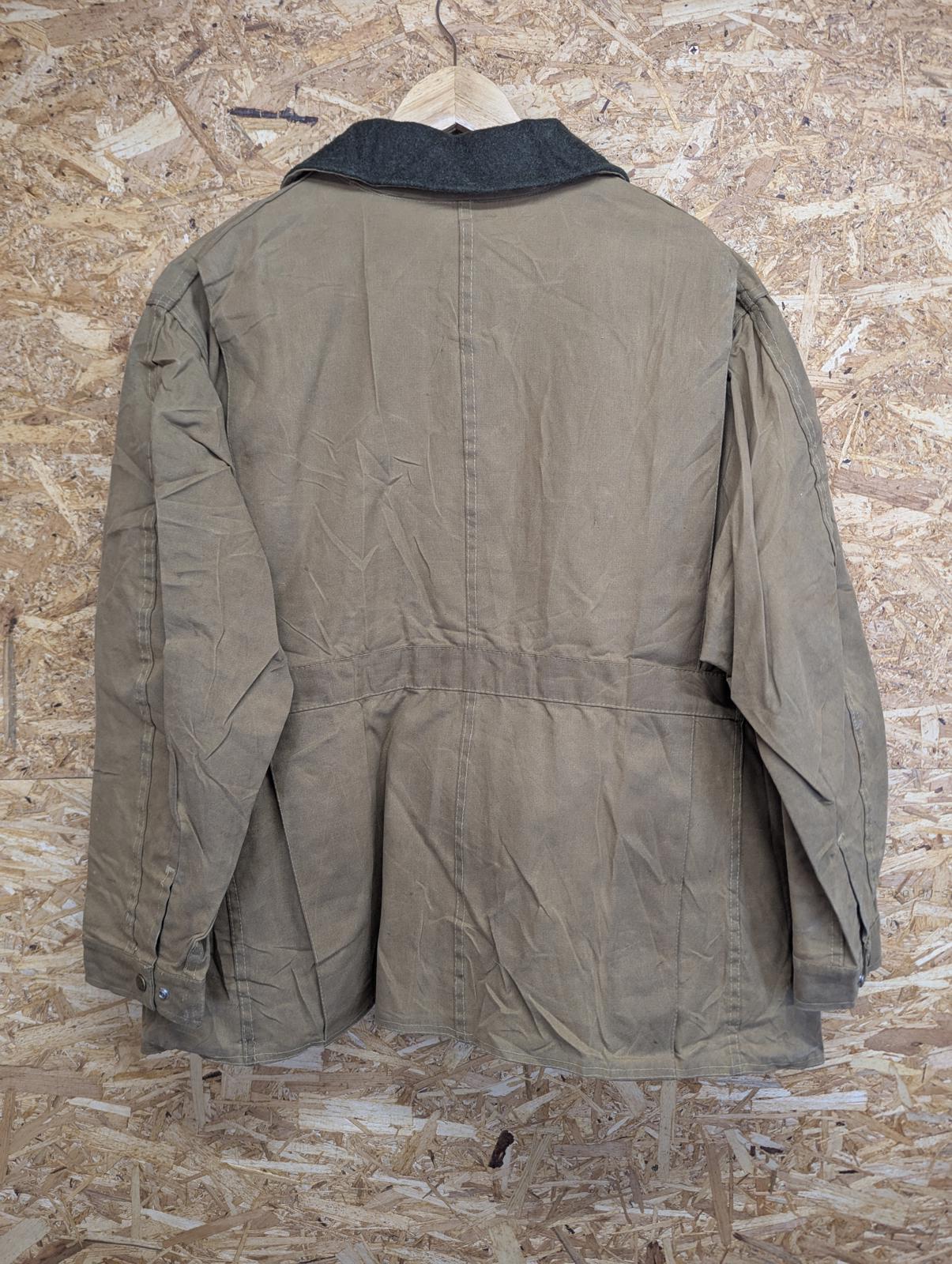 Filson Jacket Size XXL 48 Men Style 64 Tin Cloth Made In USA Tan Duck Brown