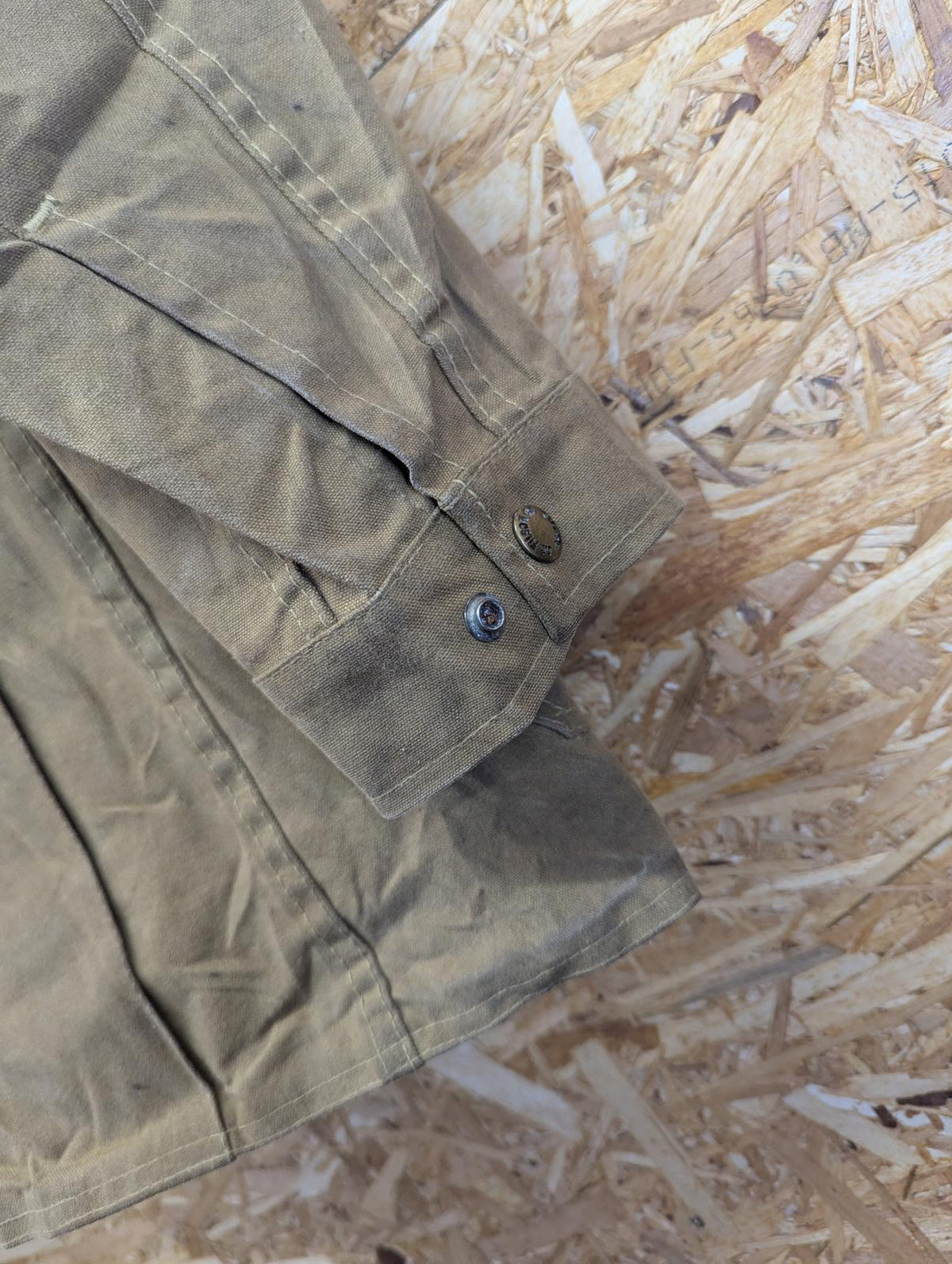 Filson Jacket Size XXL 48 Men Style 64 Tin Cloth Made In USA Tan Duck Brown
