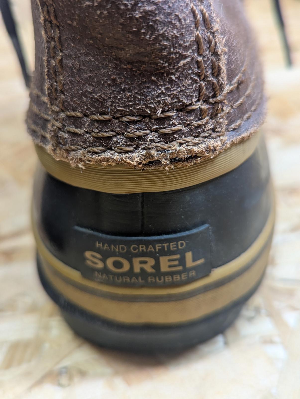 Sorel 1964 Winter Boots Size UK 9 EU 43 Cold Waterproof Brown Combat Leather