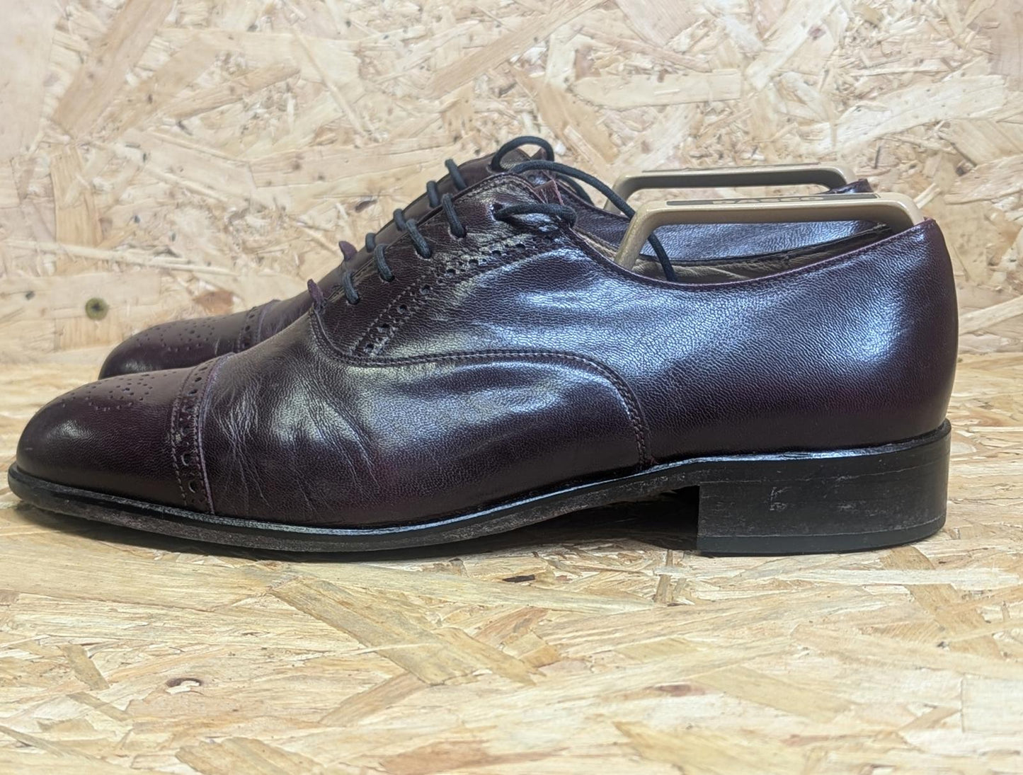 Grenson Brown Leather Derby Shoes UK 8.5 Men Lace Brogue Royal Windsor Leather