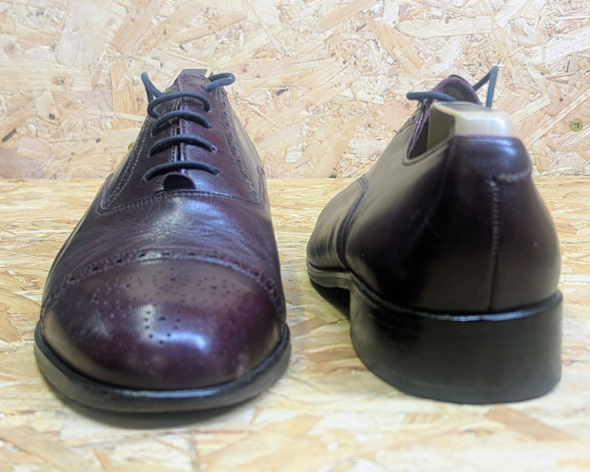 Grenson Brown Leather Derby Shoes UK 8.5 Men Lace Brogue Royal Windsor Leather
