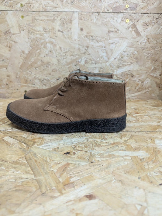 Delicious Junction Bullitt Shoes 6 UK 40 EU Mod 60s Retro Lace Suede Tan Brown