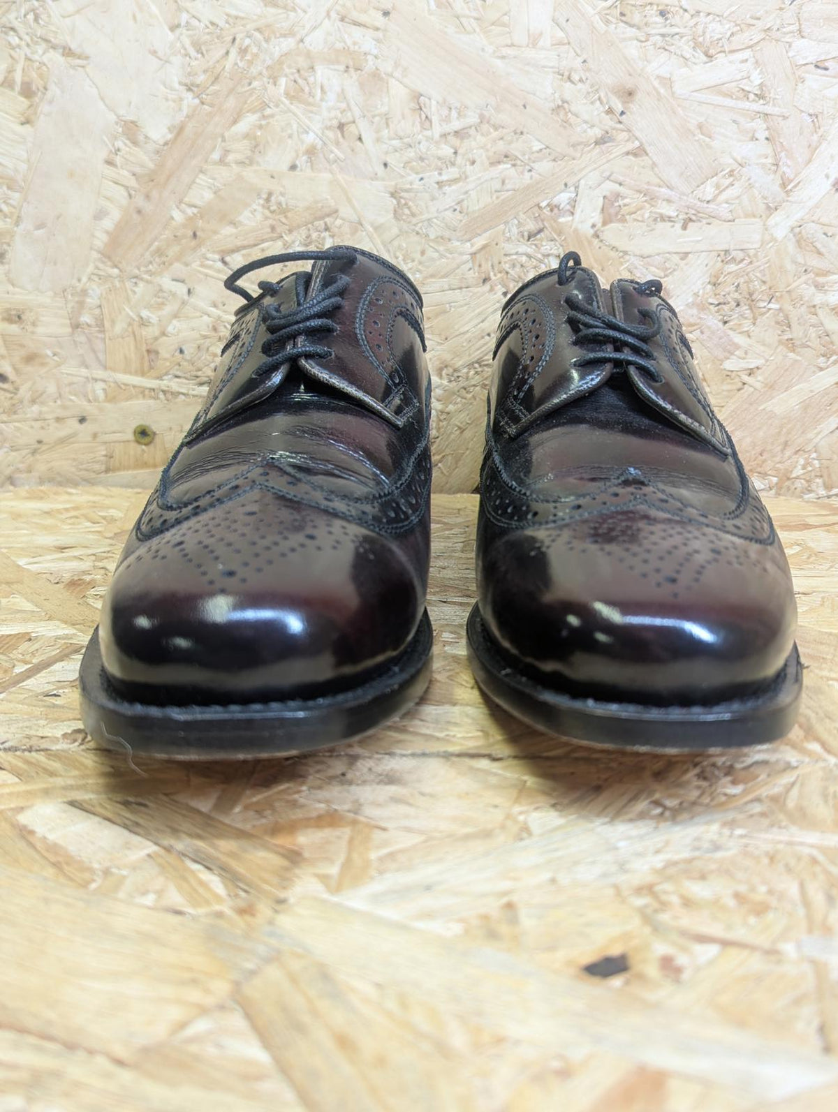 Delicious Junction Shoe 6 UK 40 EU Mod 60s Retro Lace Burgundy OxBlood Royale
