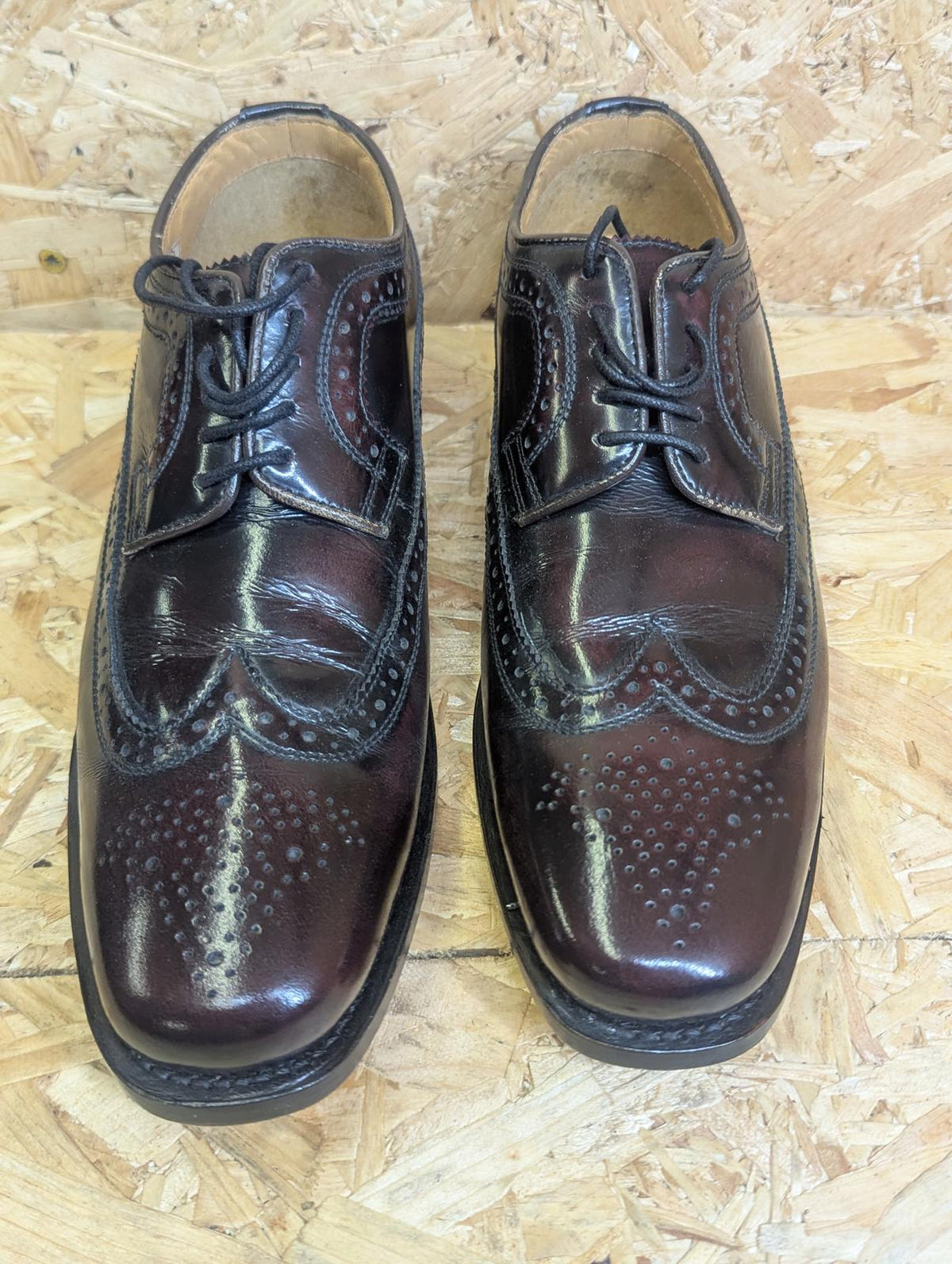 Delicious Junction Shoe 6 UK 40 EU Mod 60s Retro Lace Burgundy OxBlood Royale