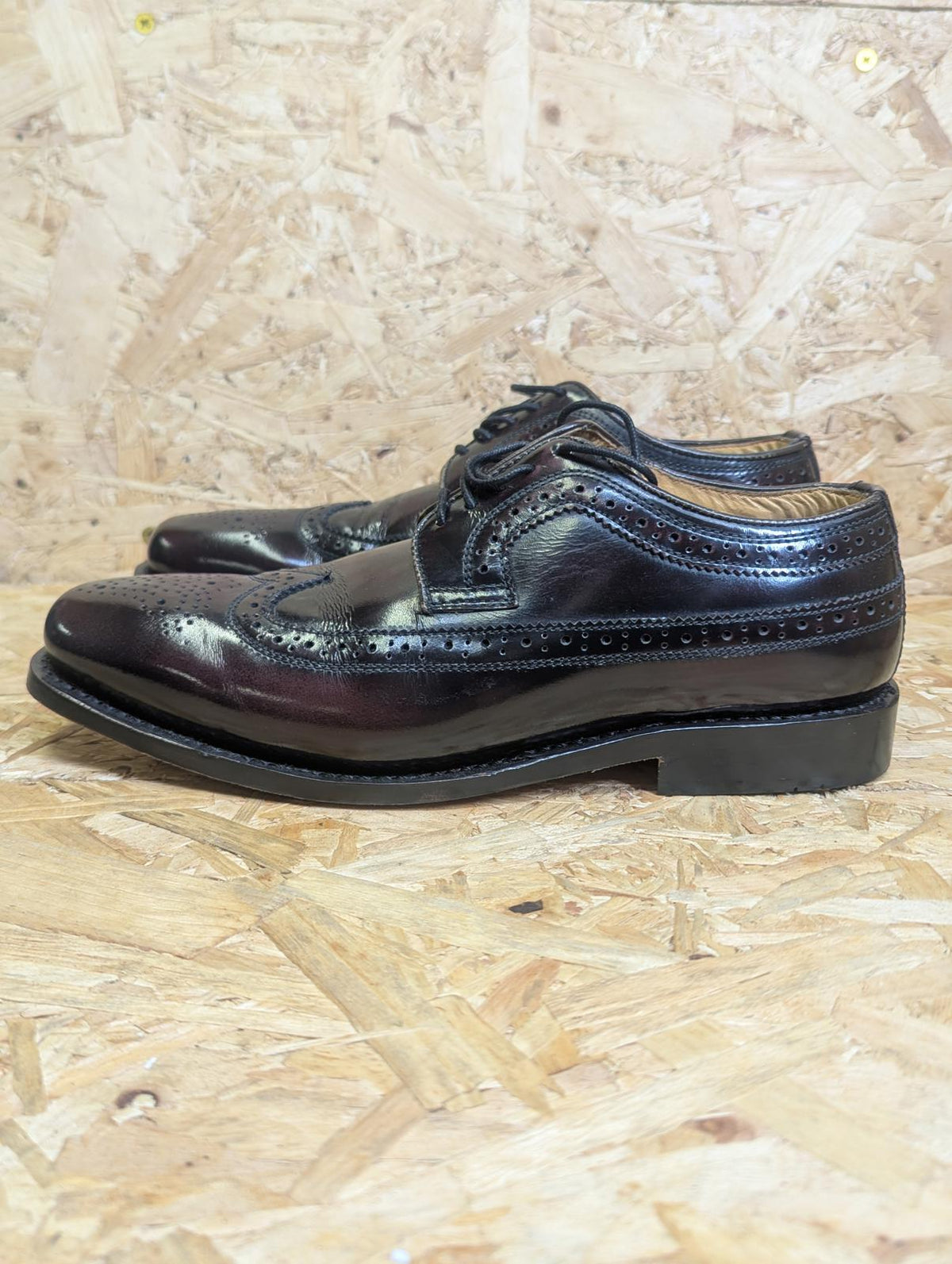 Delicious Junction Shoe 6 UK 40 EU Mod 60s Retro Lace Burgundy OxBlood Royale