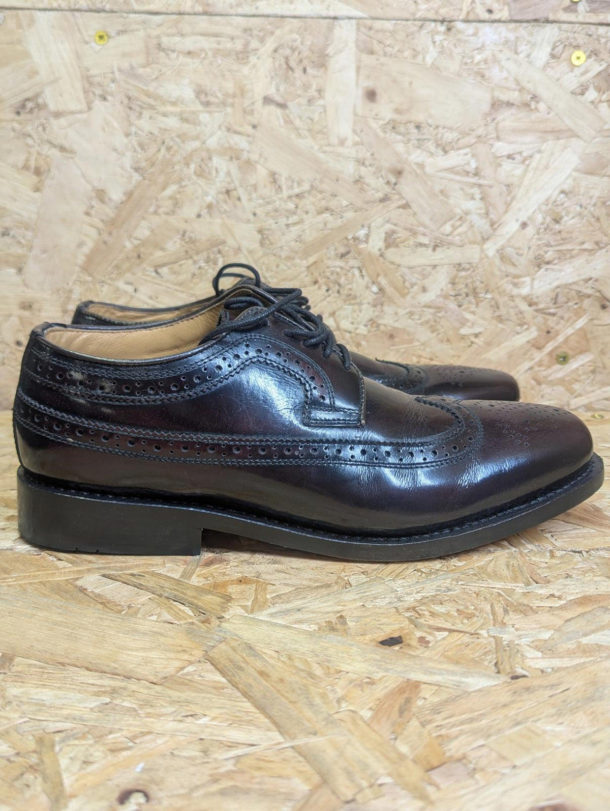 Delicious Junction Shoe 6 UK 40 EU Mod 60s Retro Lace Burgundy OxBlood Royale