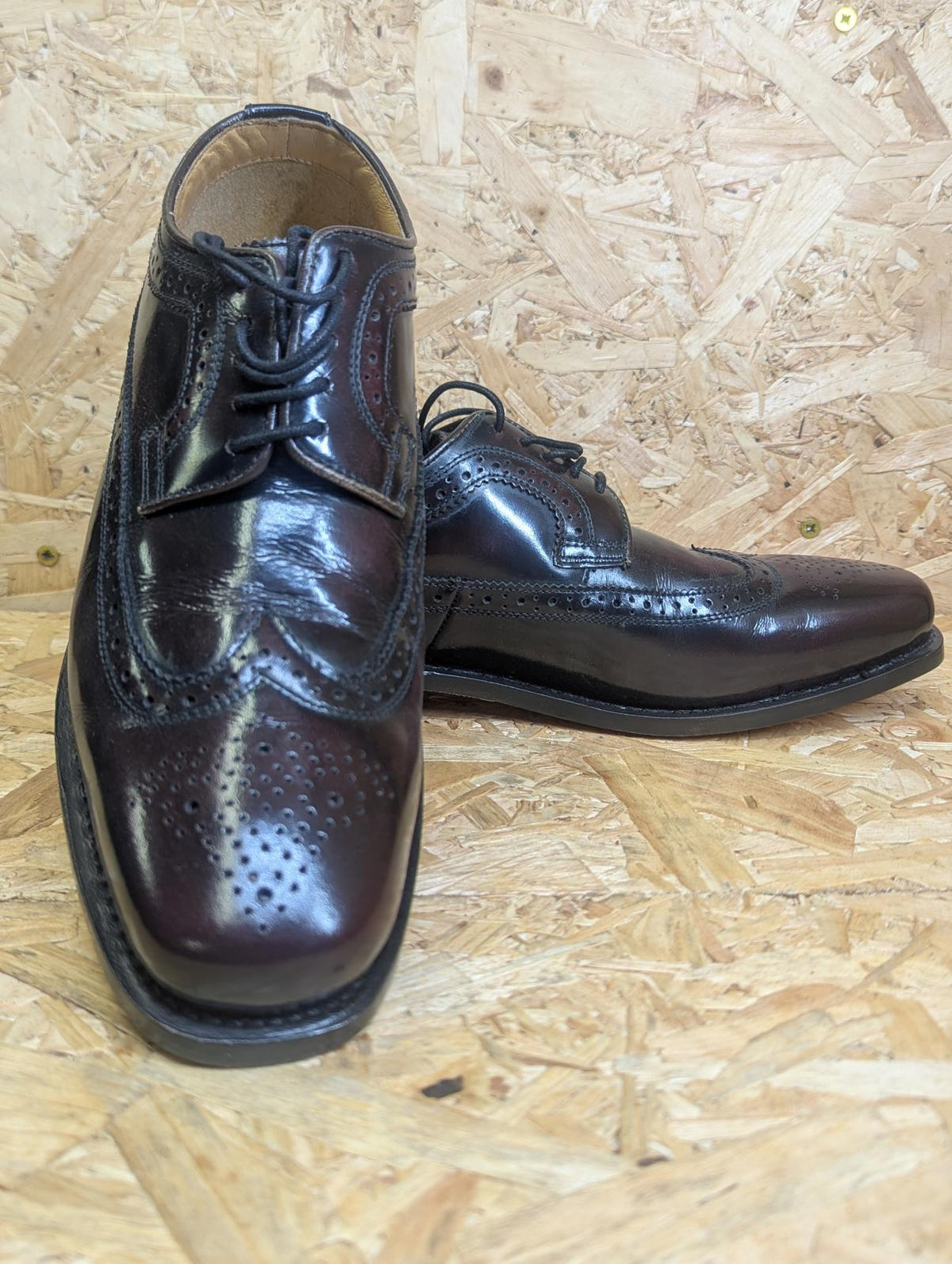 Delicious Junction Shoe 6 UK 40 EU Mod 60s Retro Lace Burgundy OxBlood Royale