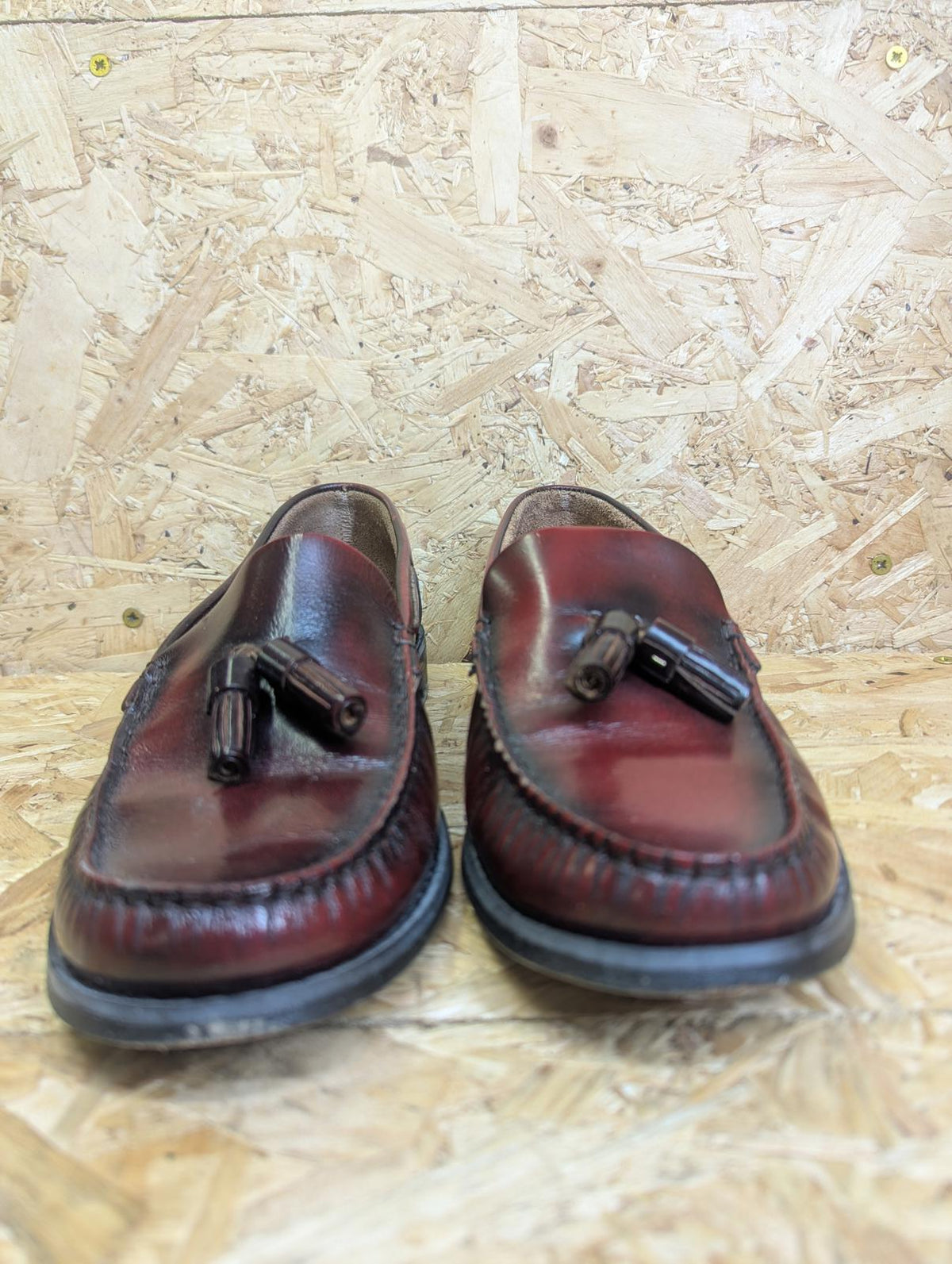Delicious Junction Merton OxBlood Loafer Shoe 6 UK 40 EU Mod 60s Retro Slip-on