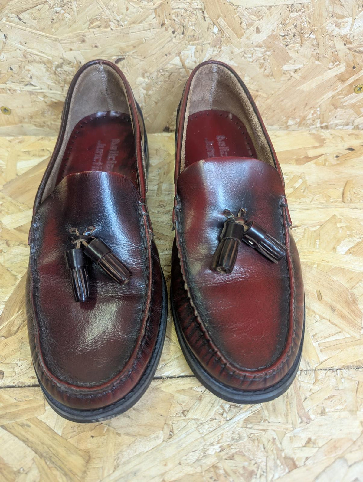 Delicious Junction Merton OxBlood Loafer Shoe 6 UK 40 EU Mod 60s Retro Slip-on