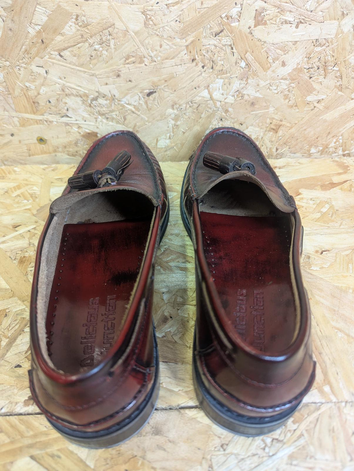 Delicious Junction Merton OxBlood Loafer Shoe 6 UK 40 EU Mod 60s Retro Slip-on
